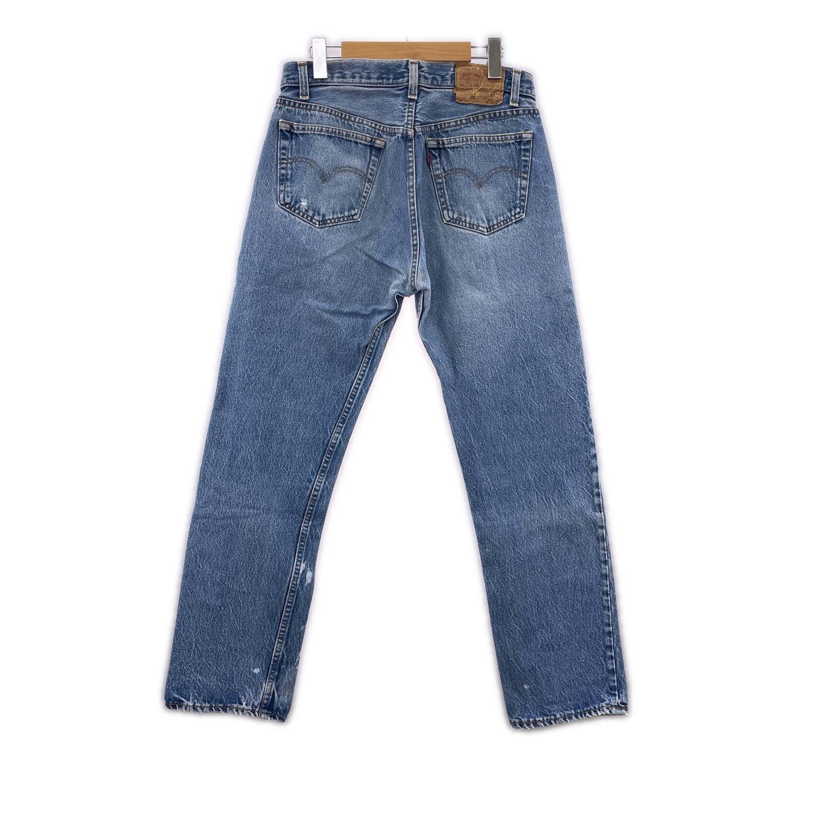 デニムパンツ 80s 501 USA製 ボタン裏653 W33 ブルー