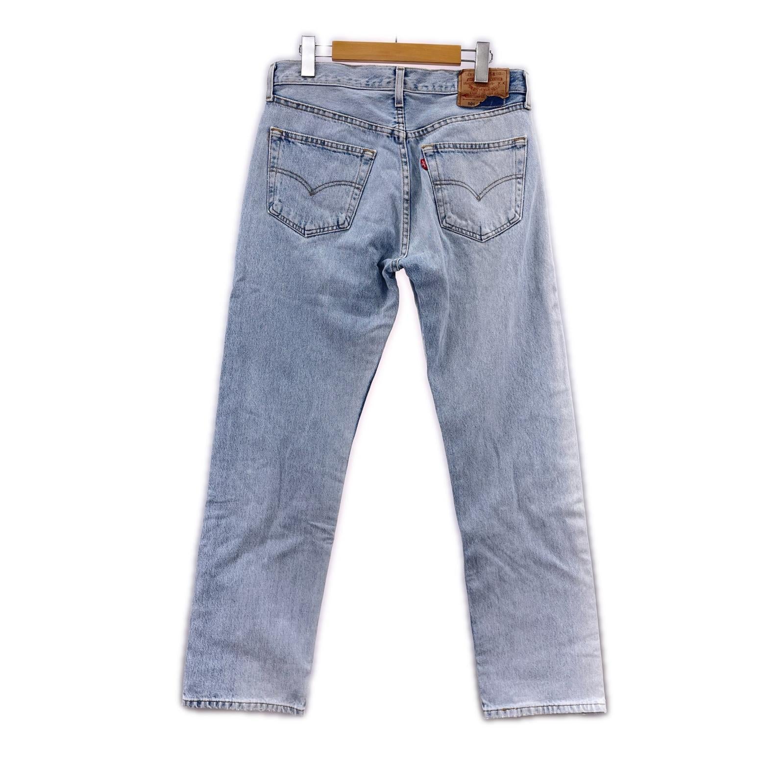 デニムパンツ 90s 501 USA製 ボタン裏552 W32 32 ブルー