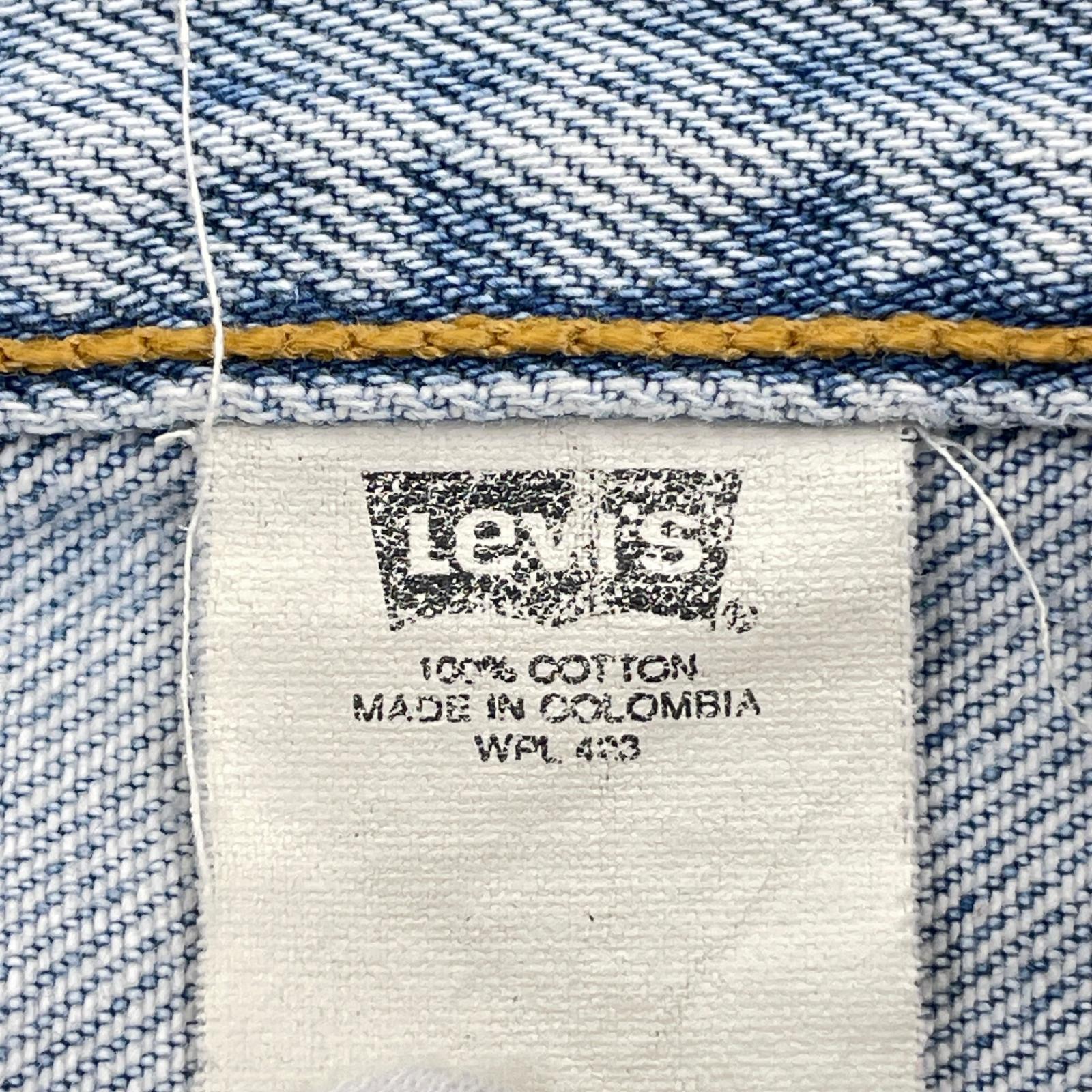 デニムパンツ 90s 501 USA製 ボタン裏552 W32 32 ブルー