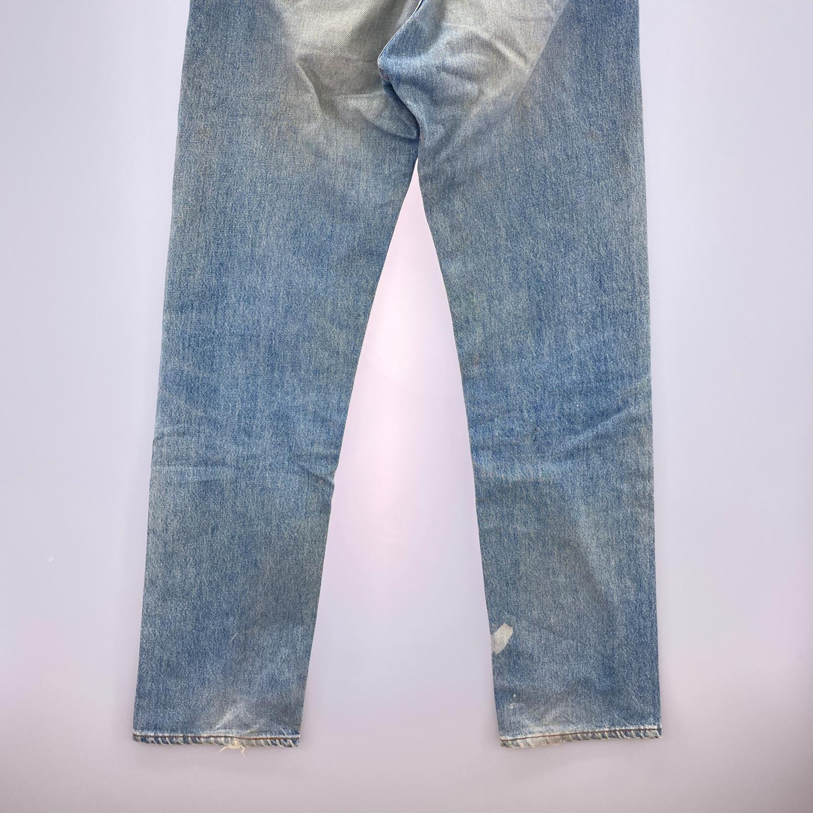 デニムパンツ 90s 501 USA製 ボタン裏552 W34 34 ブルー