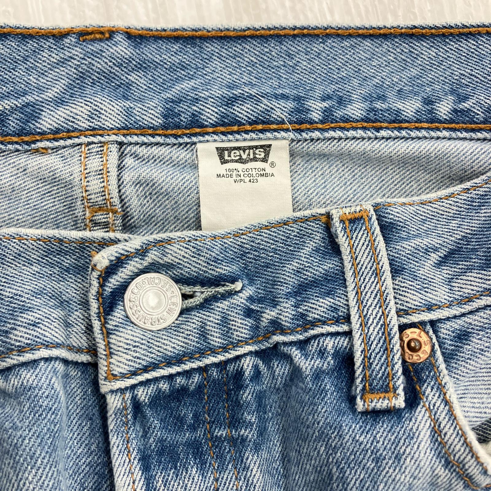 デニムパンツ 00s 501 コロンビア製 ボタン裏689 W34 34 ブルー