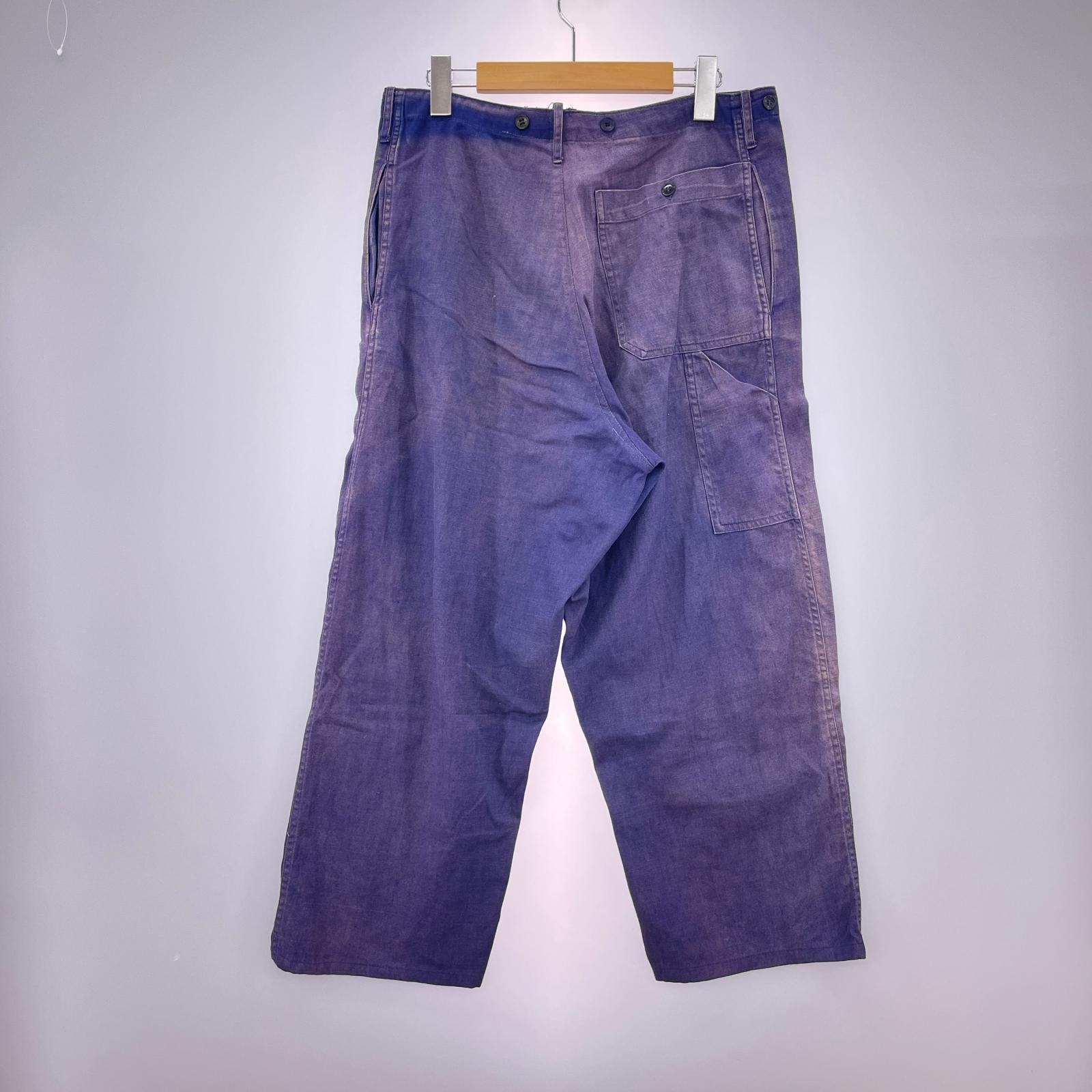パンツ ユーロ ワークパンツ ブルー W32 パープル