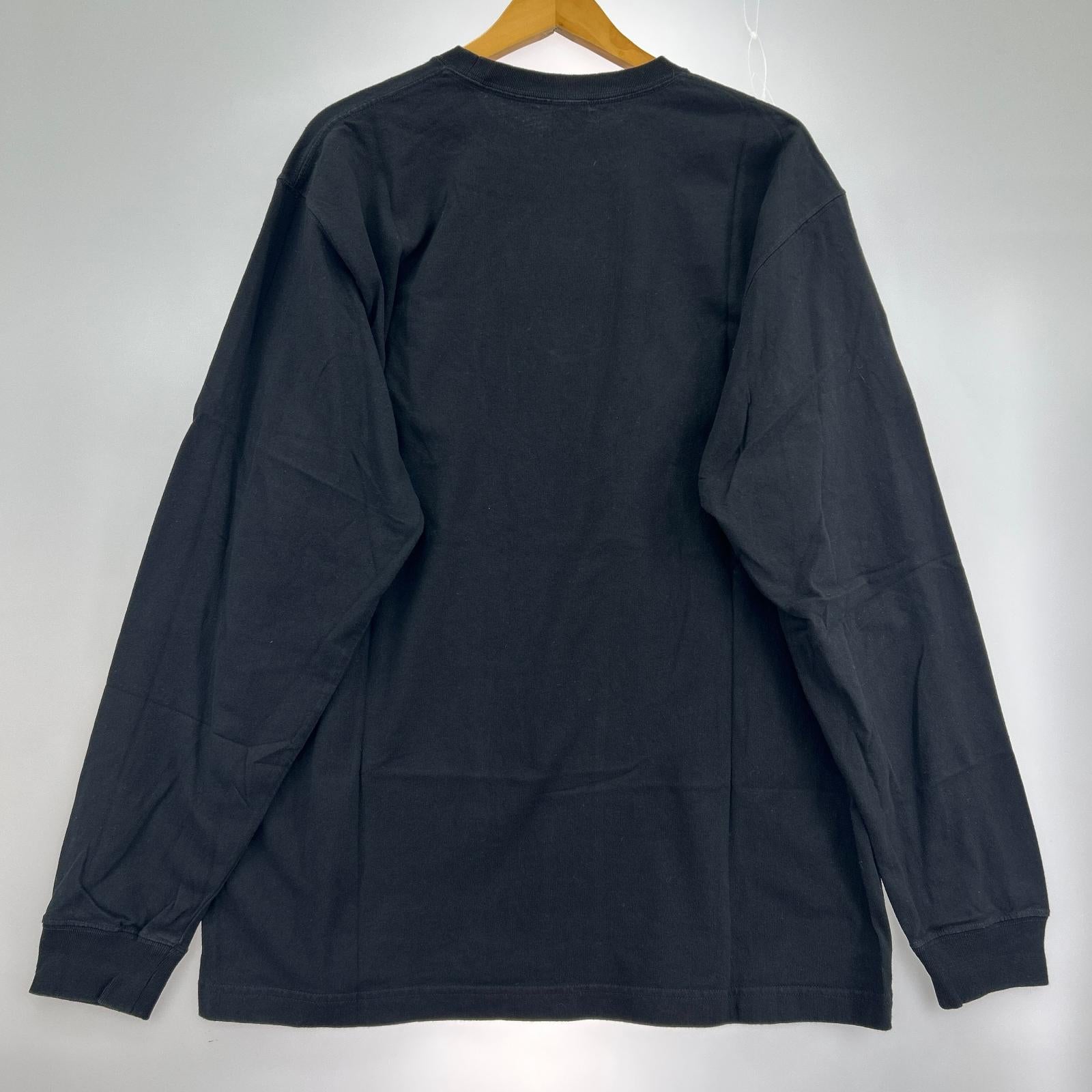 長袖Ｔシャツ LOGO PRINT TEE L ブラック