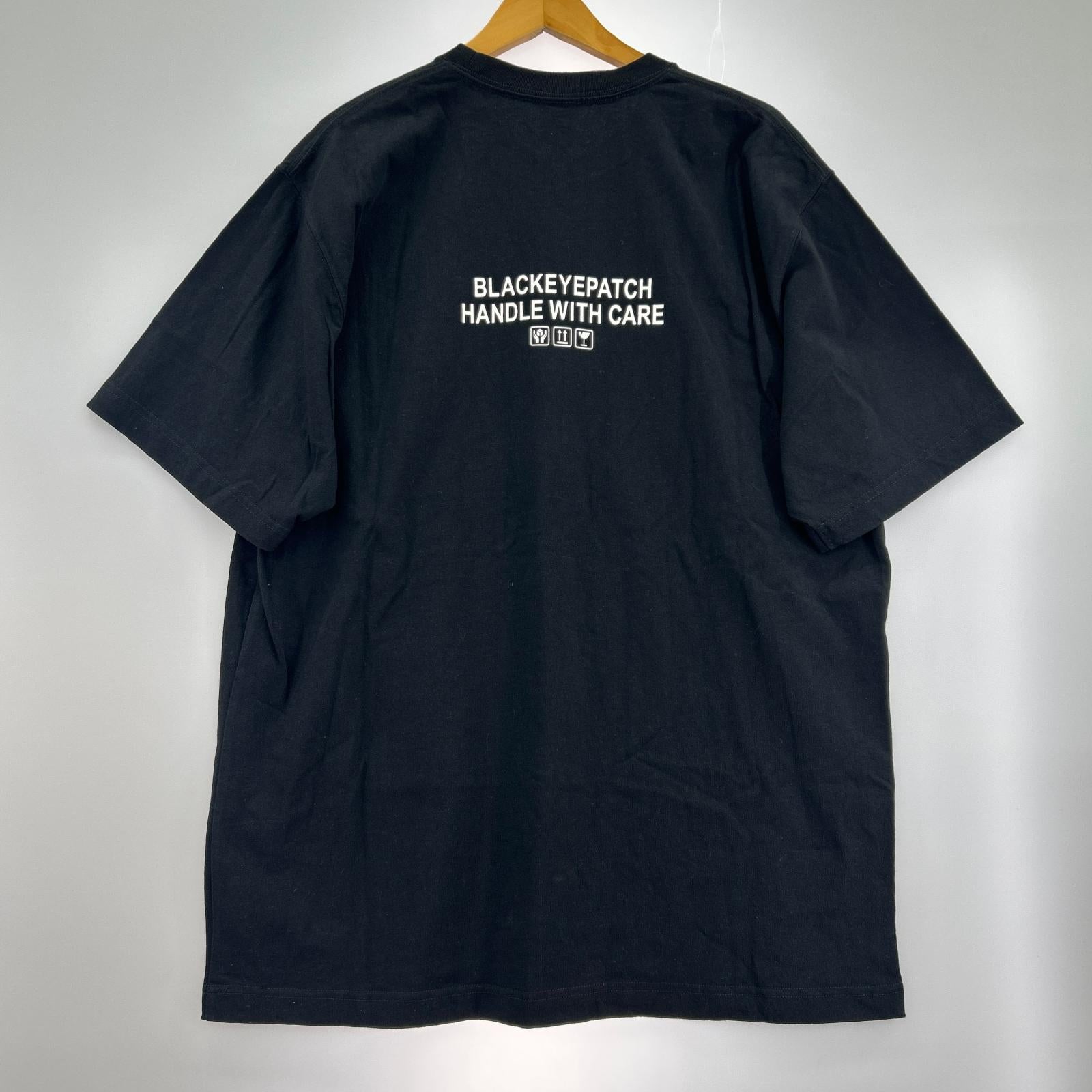 半袖Ｔシャツ 取扱注意 PRINT TEE ブラック