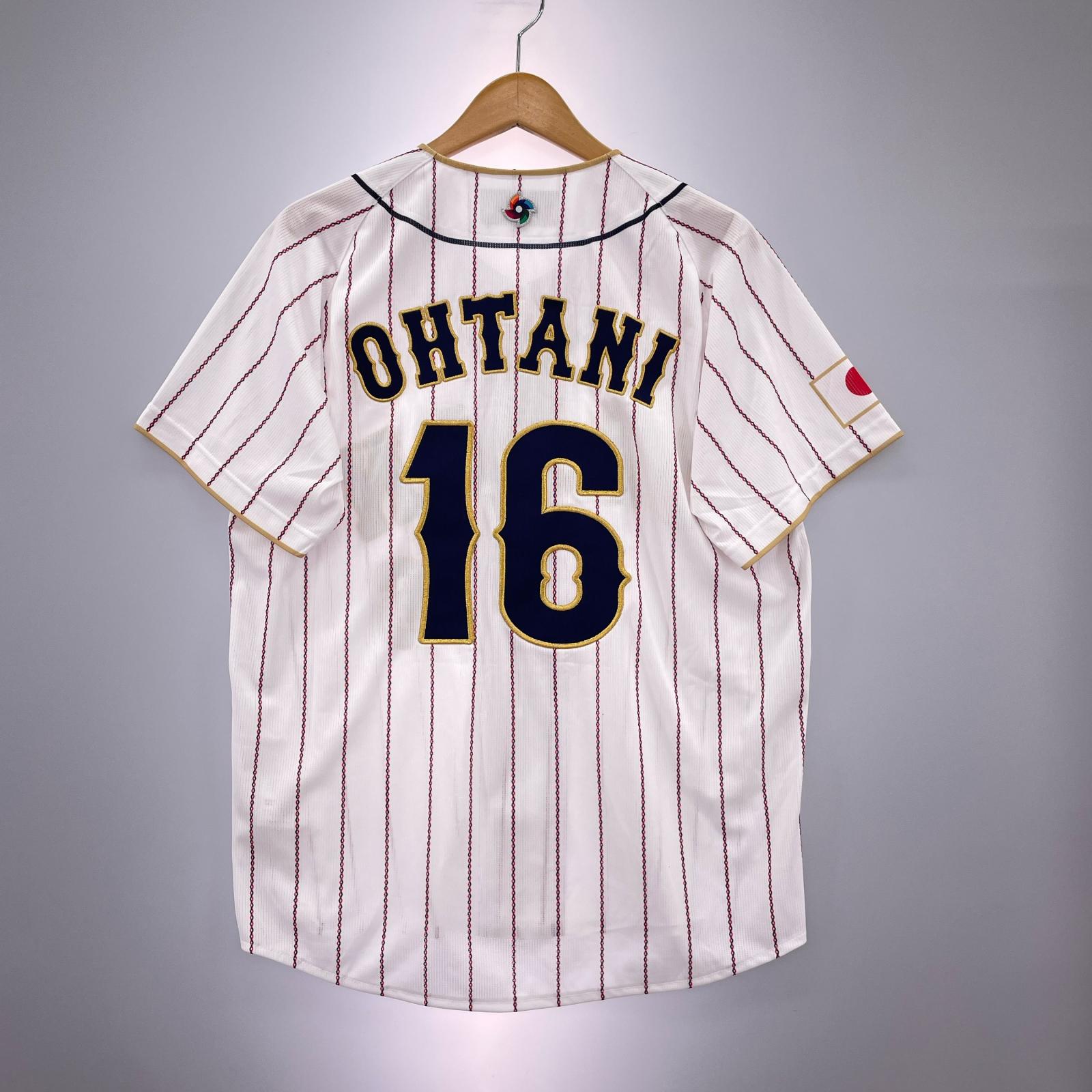 半袖シャツ ミズノ WBC 大谷翔平 刺繍　（M） M ホワイト