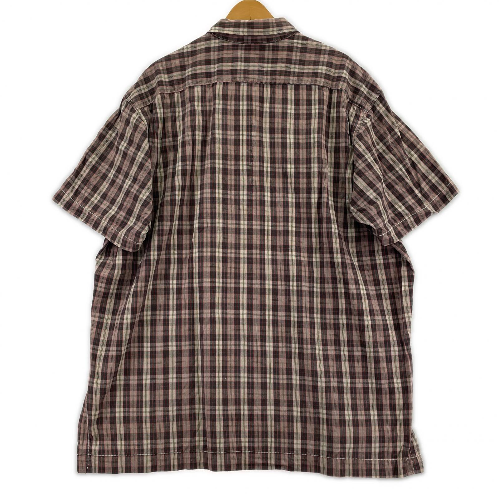 半袖シャツ 80s USA製 チェック POシャツ L L