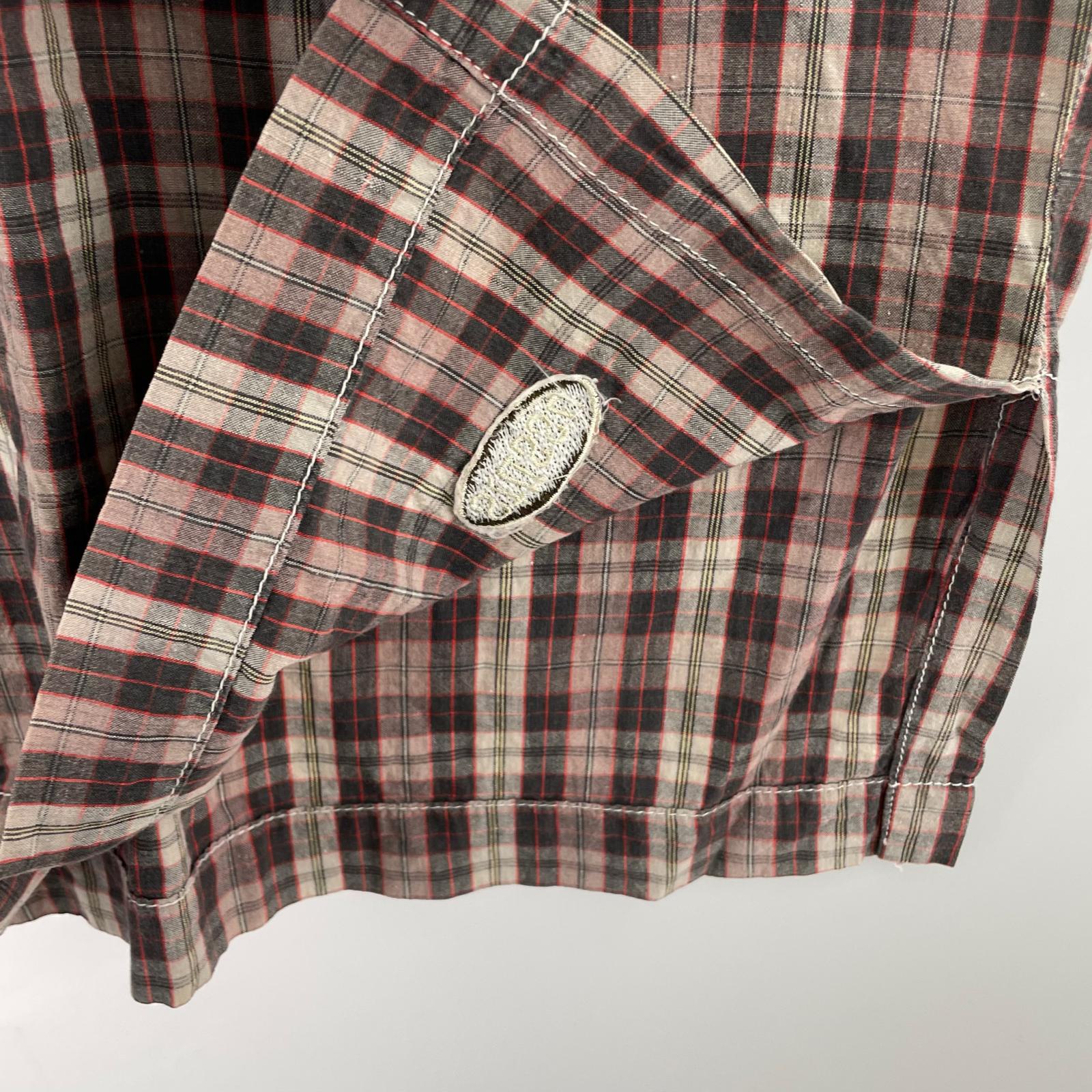 半袖シャツ 80s USA製 チェック POシャツ L L