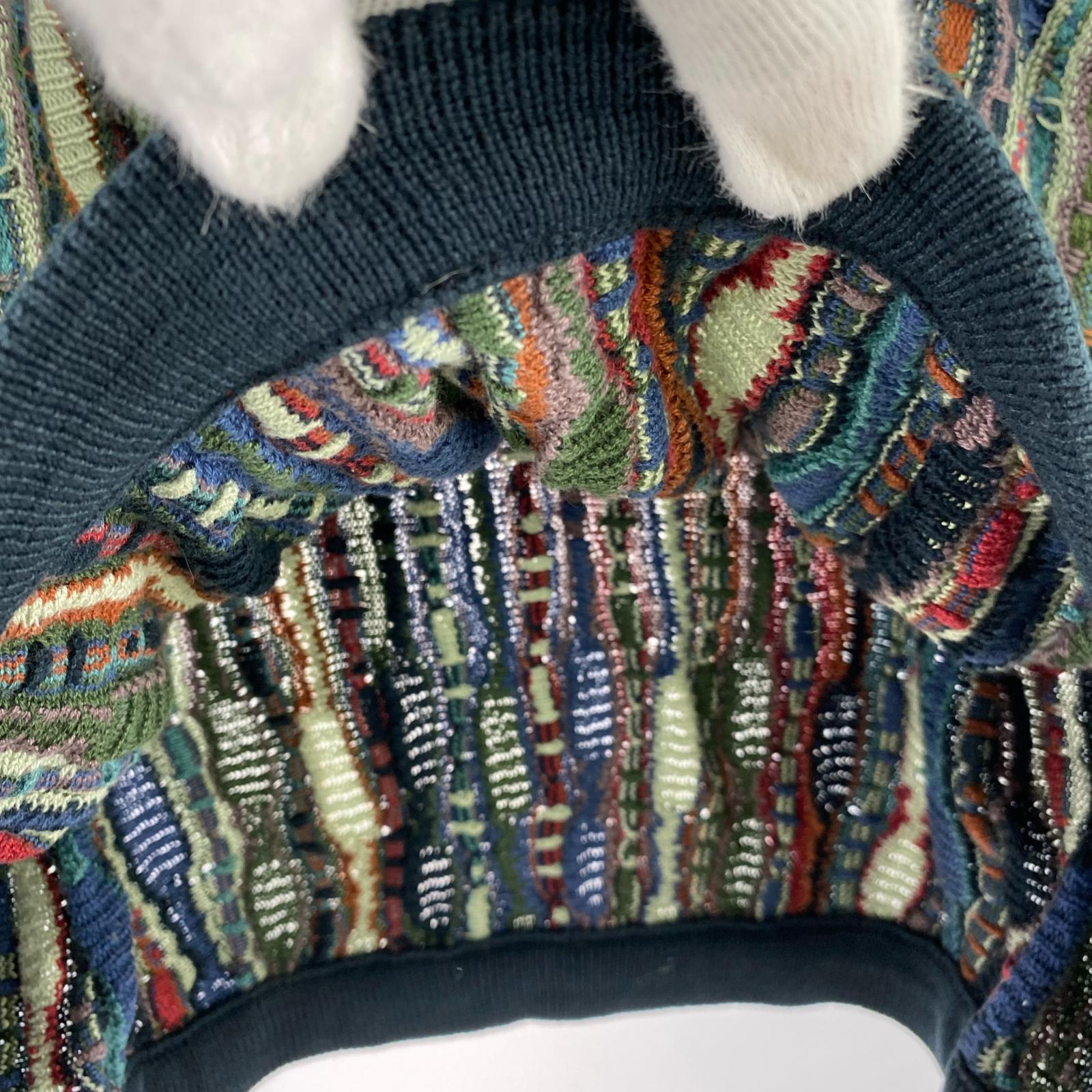 ニット NEIMAN MARCUS 総柄 マルチカラー