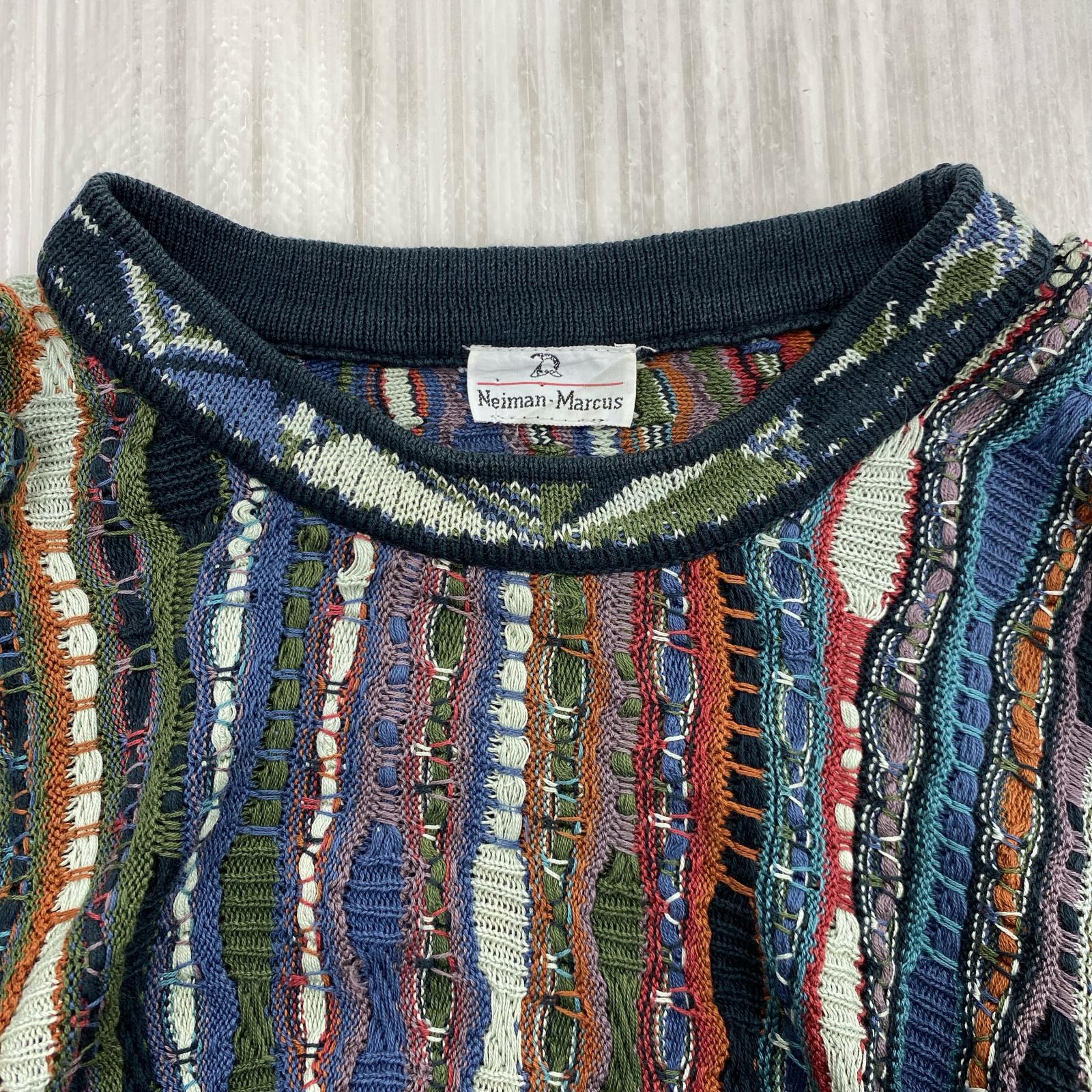 ニット NEIMAN MARCUS 総柄 マルチカラー