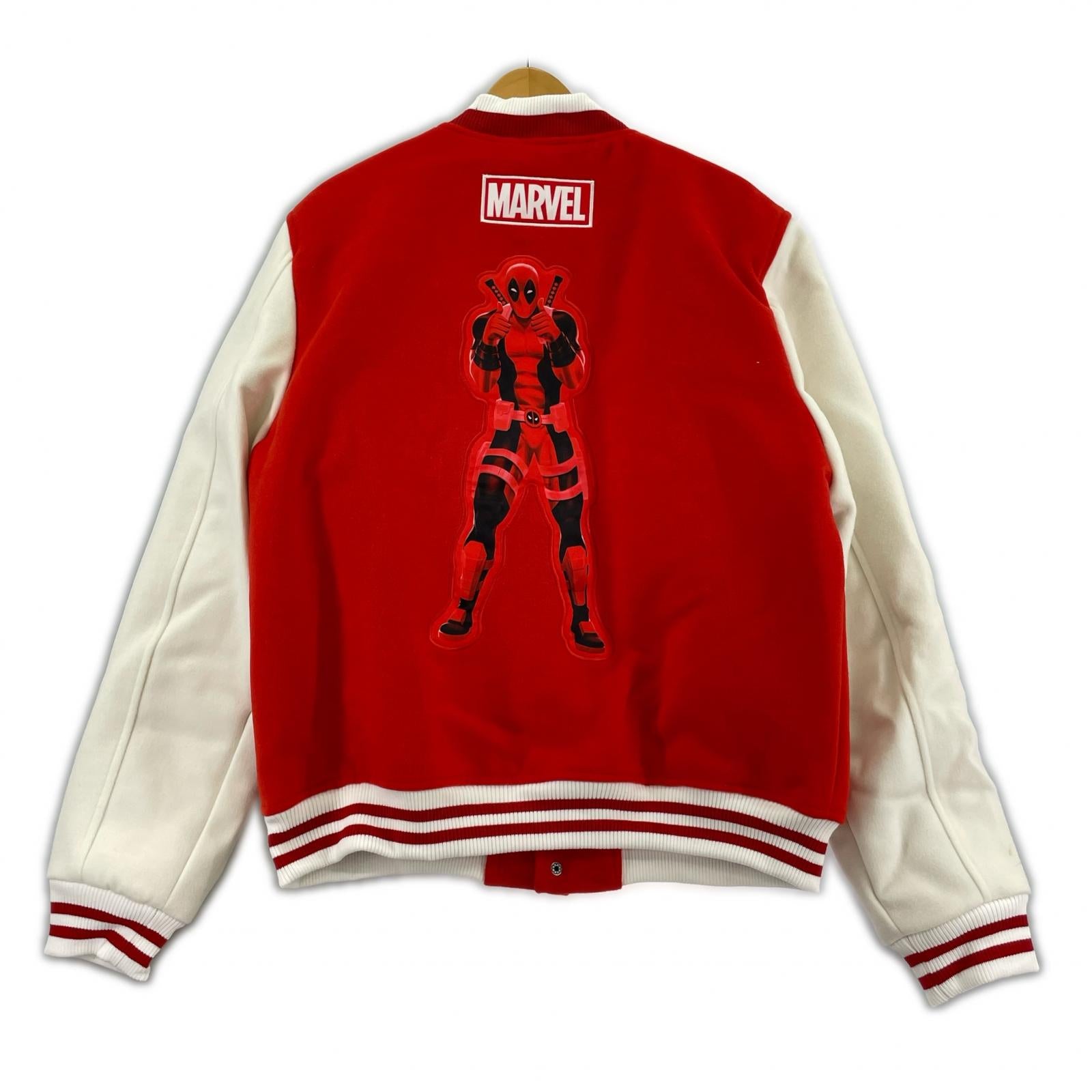 ジャケット コカ・コーラ×マーベル コラボスタジャン デッドプール L