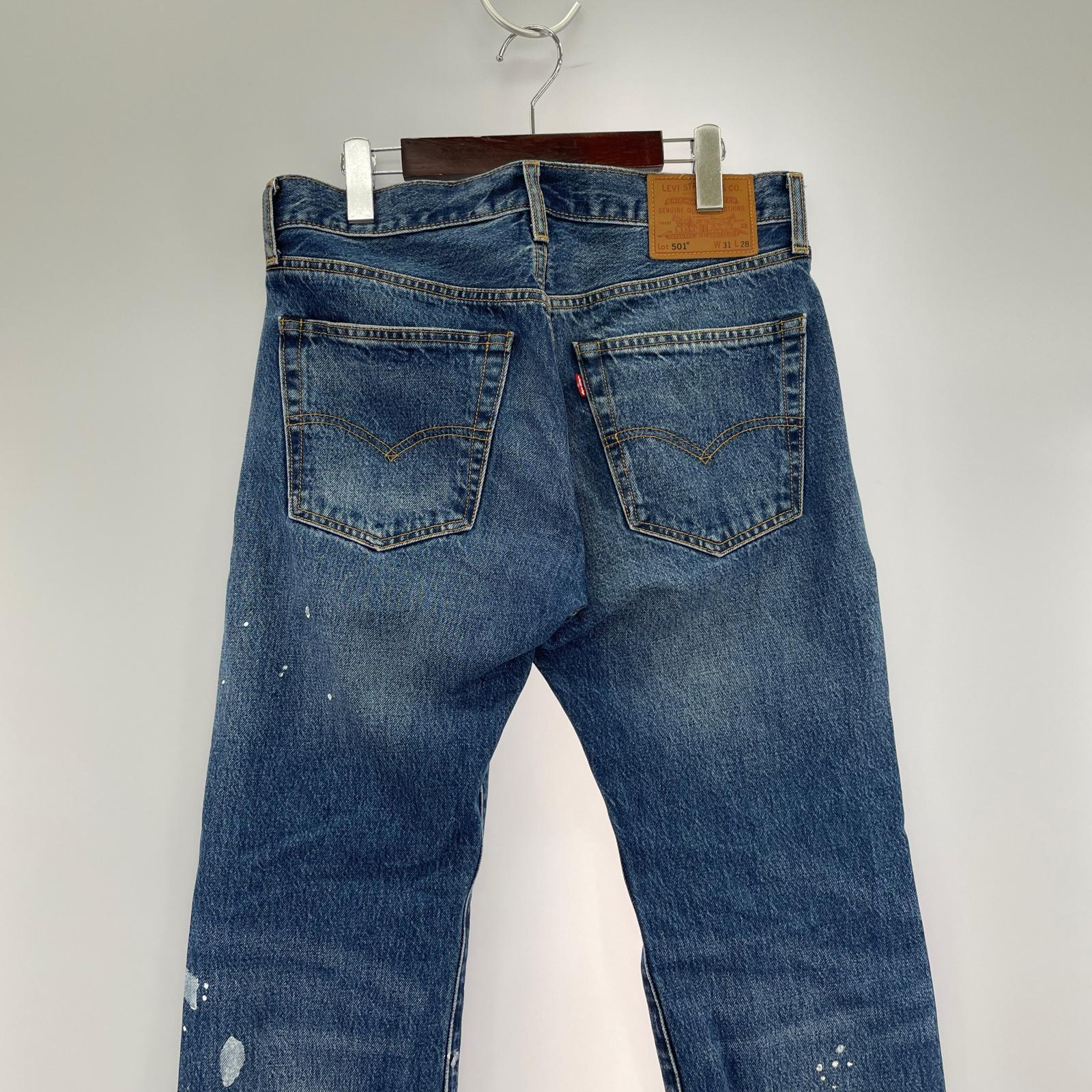デニムパンツ LEVI'S PREMIUM 501 ペイント加工 (W31 L28表記)