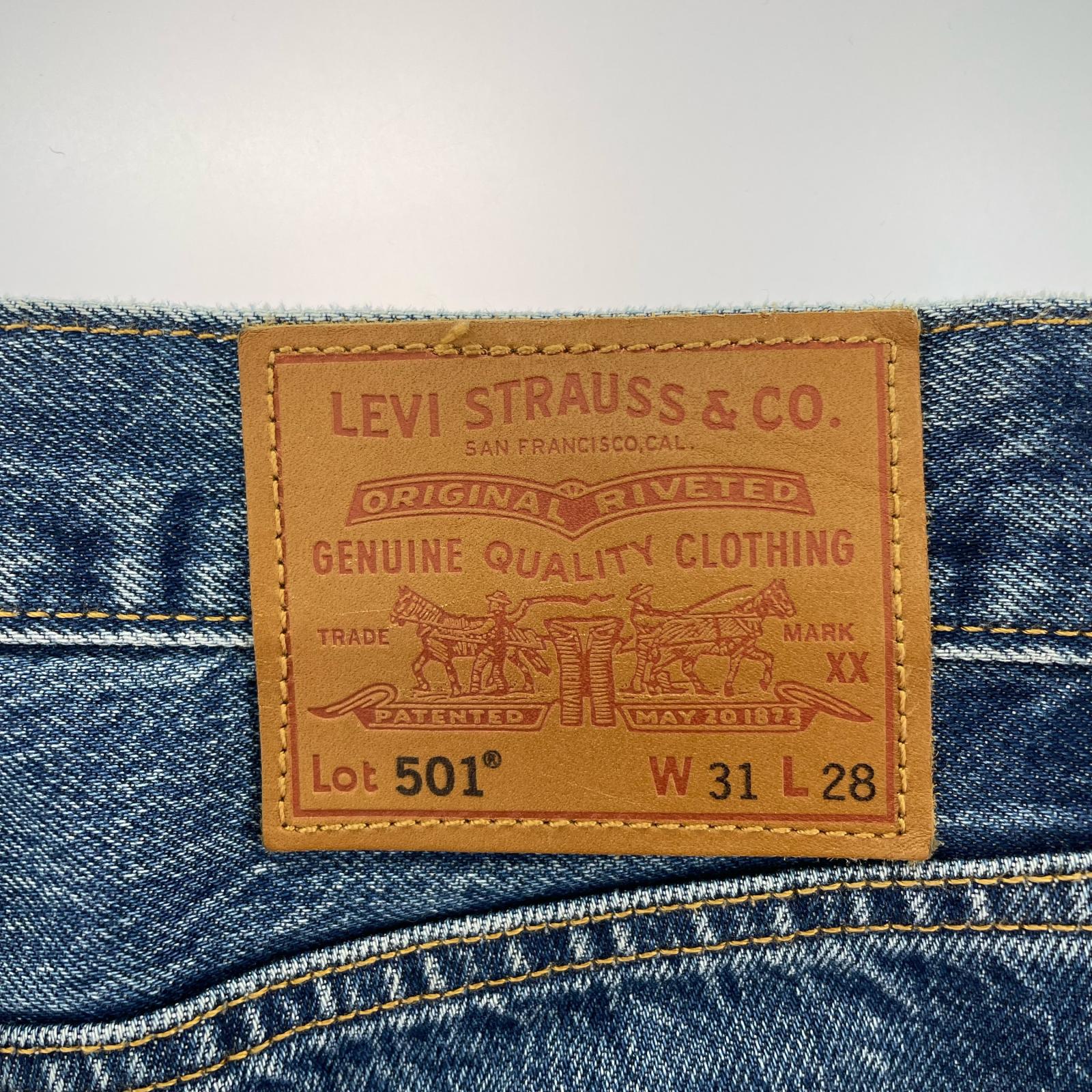 デニムパンツ LEVI'S PREMIUM 501 ペイント加工 (W31 L28表記)