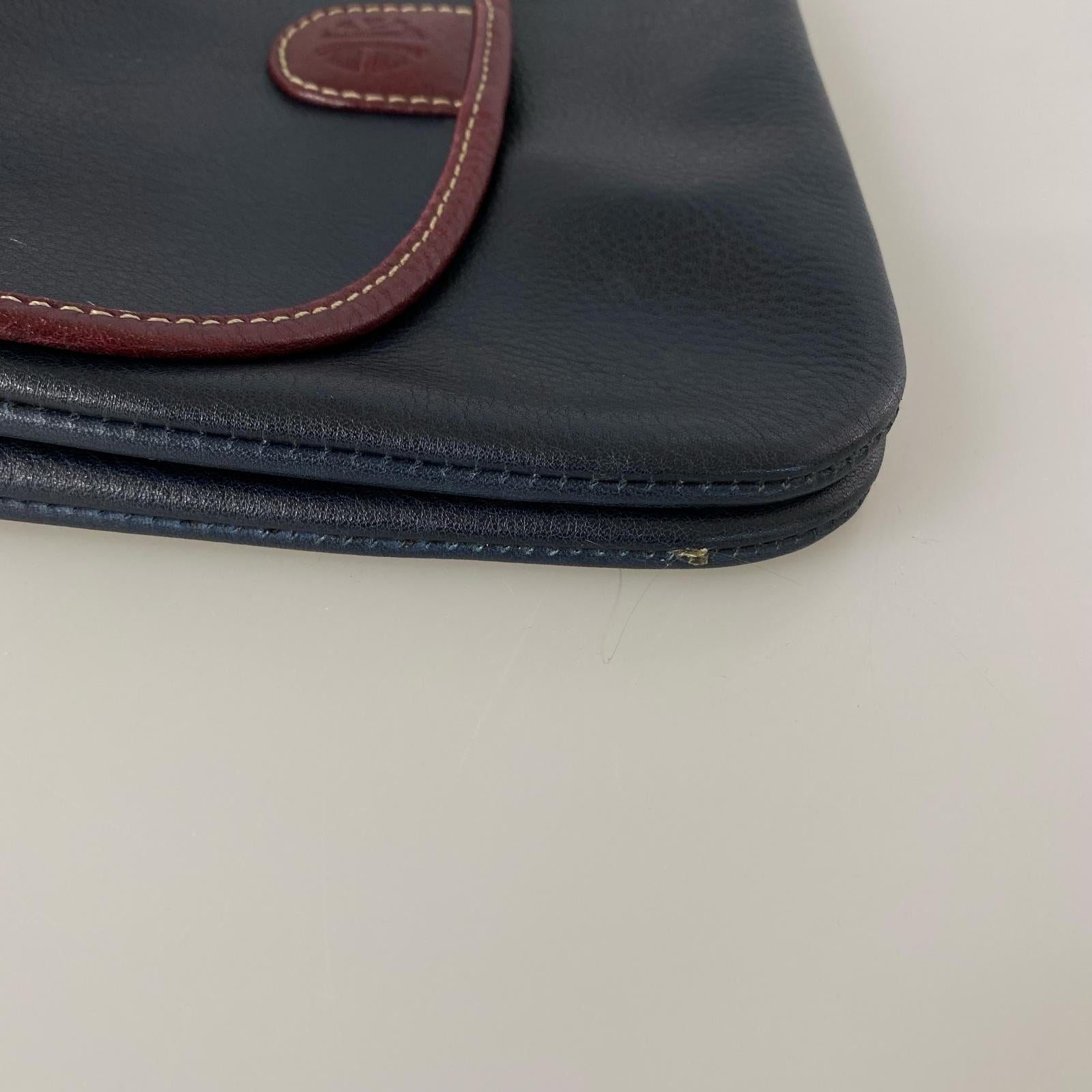 ショルダーバッグ ENRIQUE LOEWE KNAPPE レザー ネイビー ネイビー