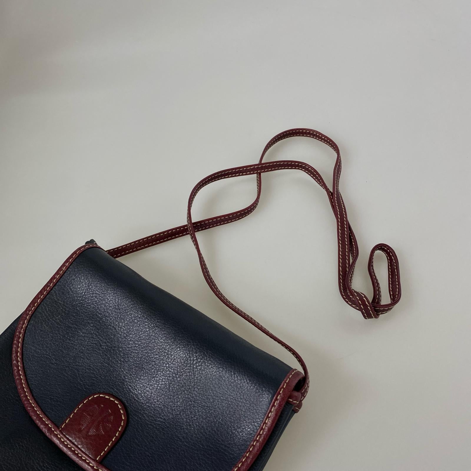 ショルダーバッグ ENRIQUE LOEWE KNAPPE レザー ネイビー ネイビー