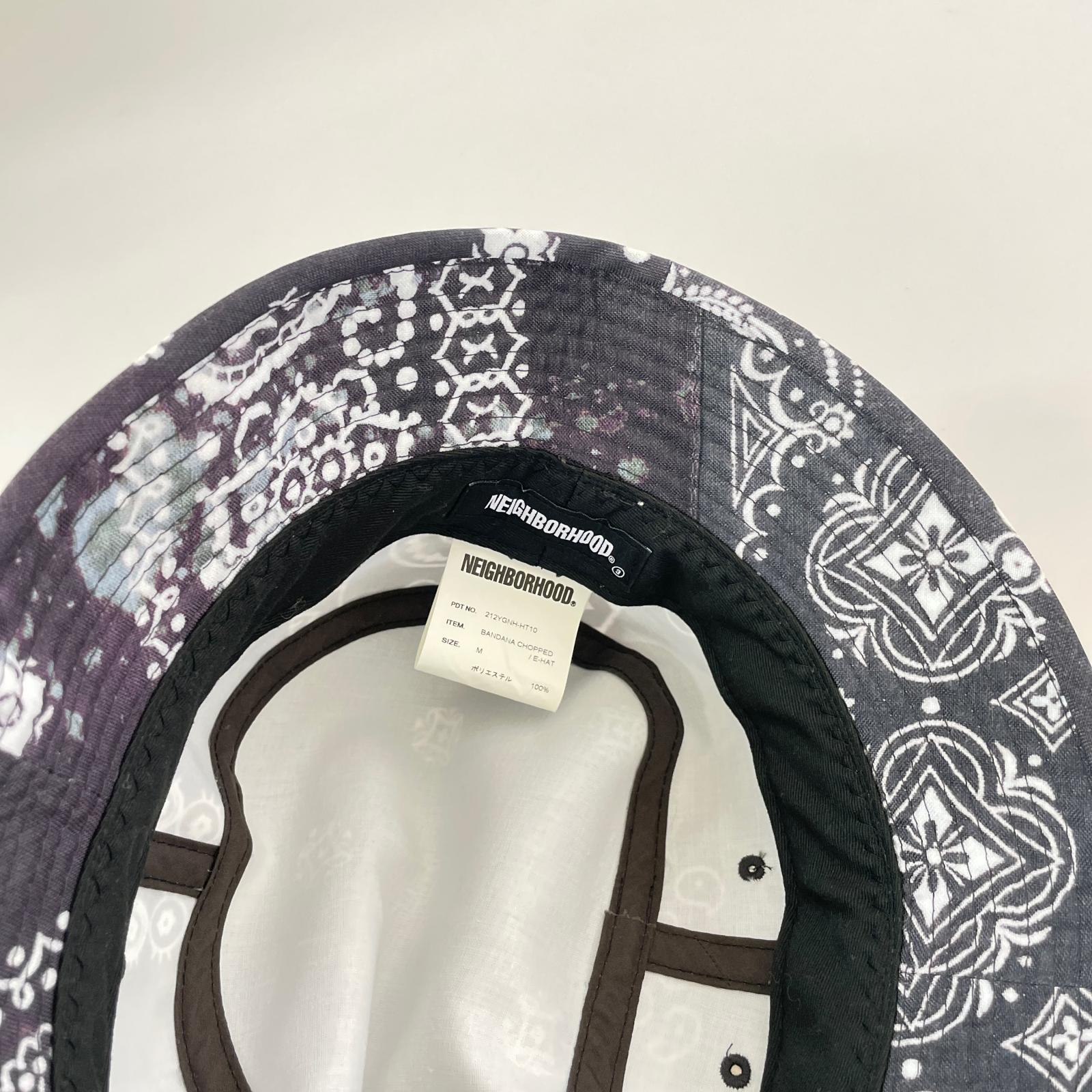 ハット 21AW ペイズリー柄 ハット 黒 M ブラック