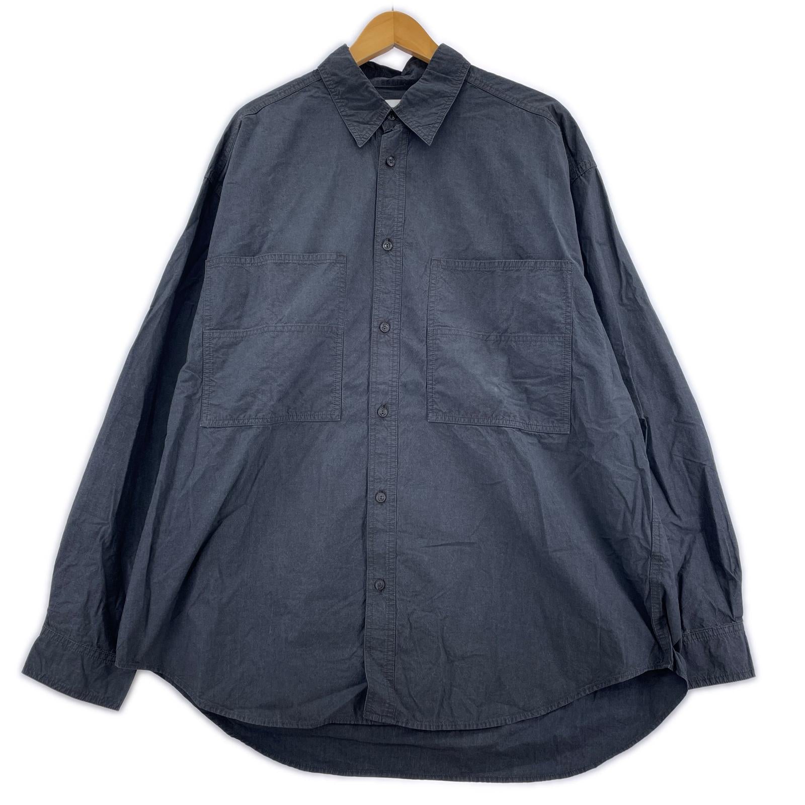 長袖シャツ marka UTILITY SHIRT WIDE 2 黒 2 ブラック