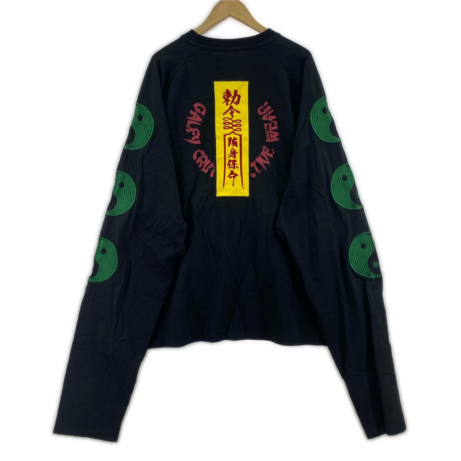 長袖Ｔシャツ GALFY 霊幻犬 Tee 黒 (XL) ブラック