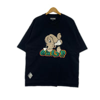 半袖Ｔシャツ GALFY ドッグ刺繍 黒 (L) L ブラック
