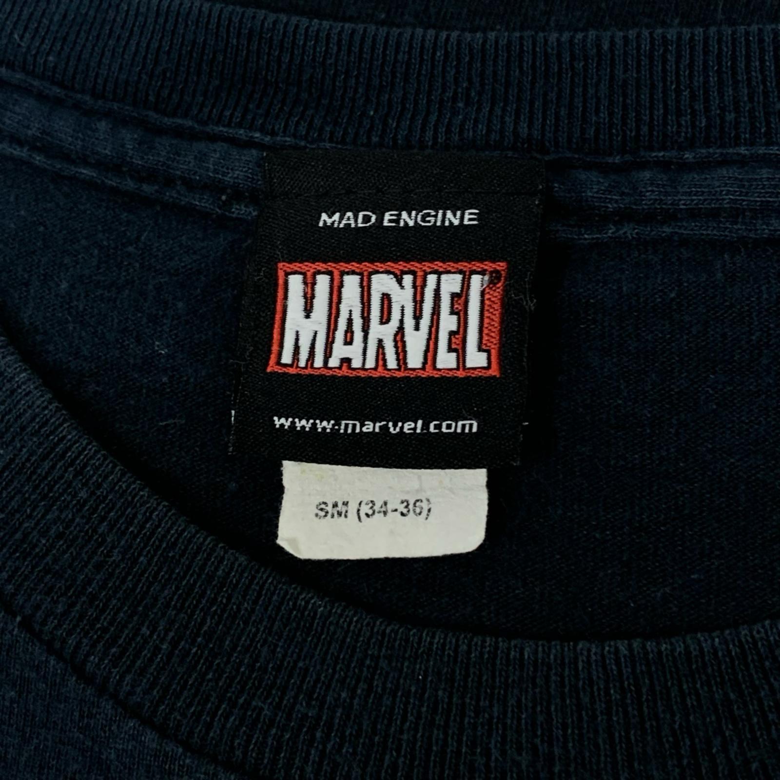 半袖Ｔシャツ 00s頃 MARVEL VENOM MAD ENGINE プリントTee SM ブラック ブラック