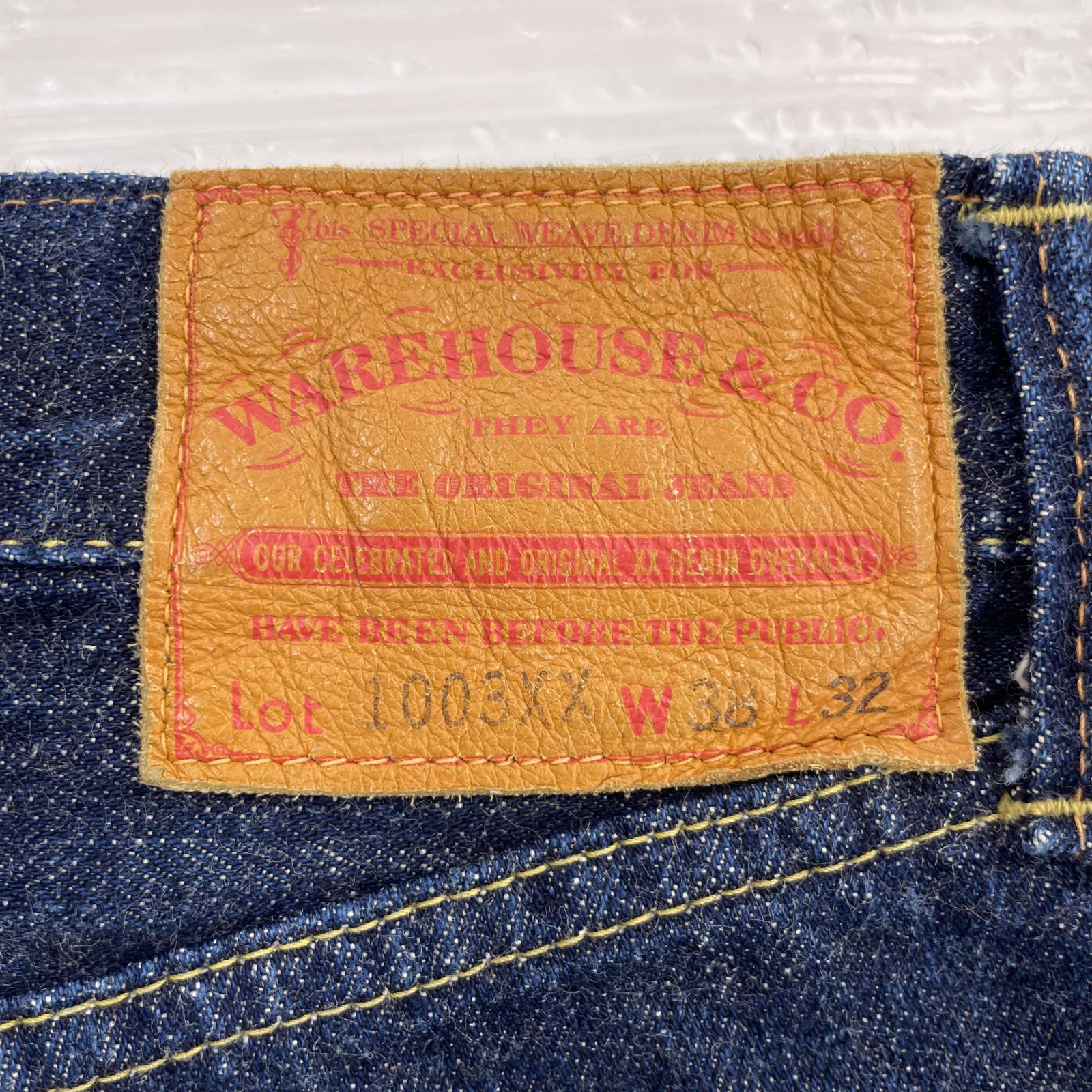デニムパンツ WAREHOUSE 1003XX 大戦 デニムパンツ W38L32 インディゴ 38 ネイビー