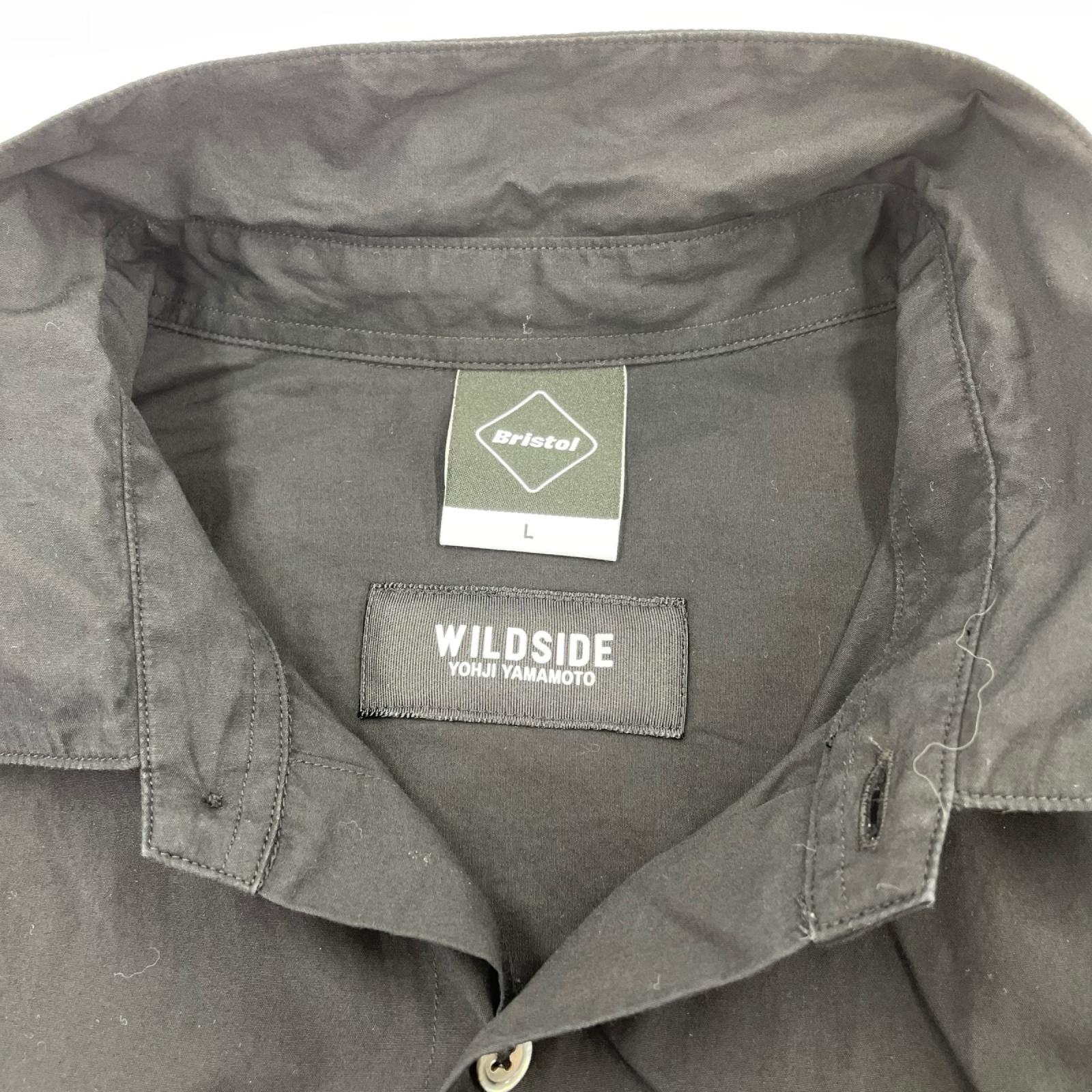 長袖シャツ ×FCRB BIG LOGO BAGGY SHIRT 黒 L ブラック