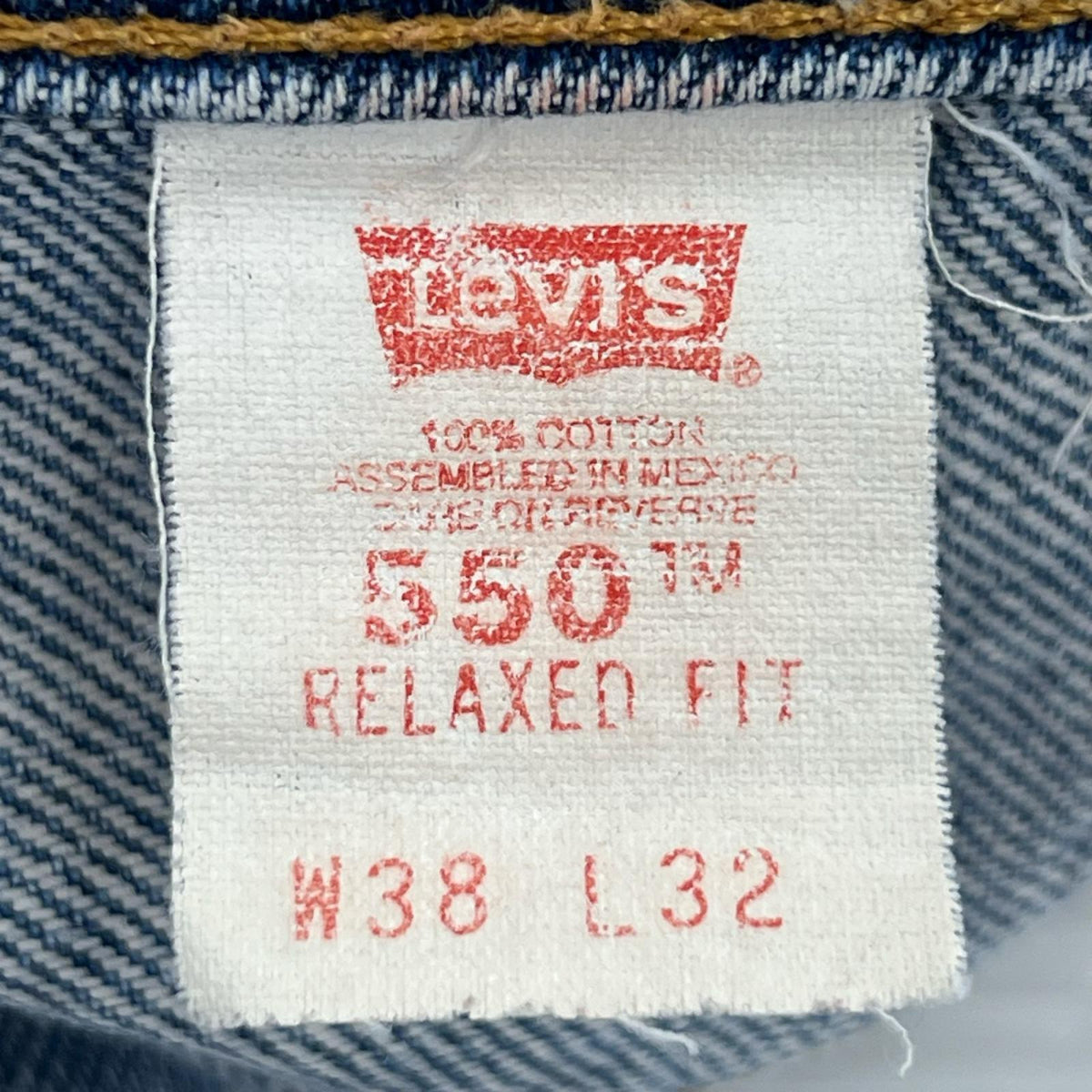 デニムパンツ 550 オレンジタブ 38 ブルー