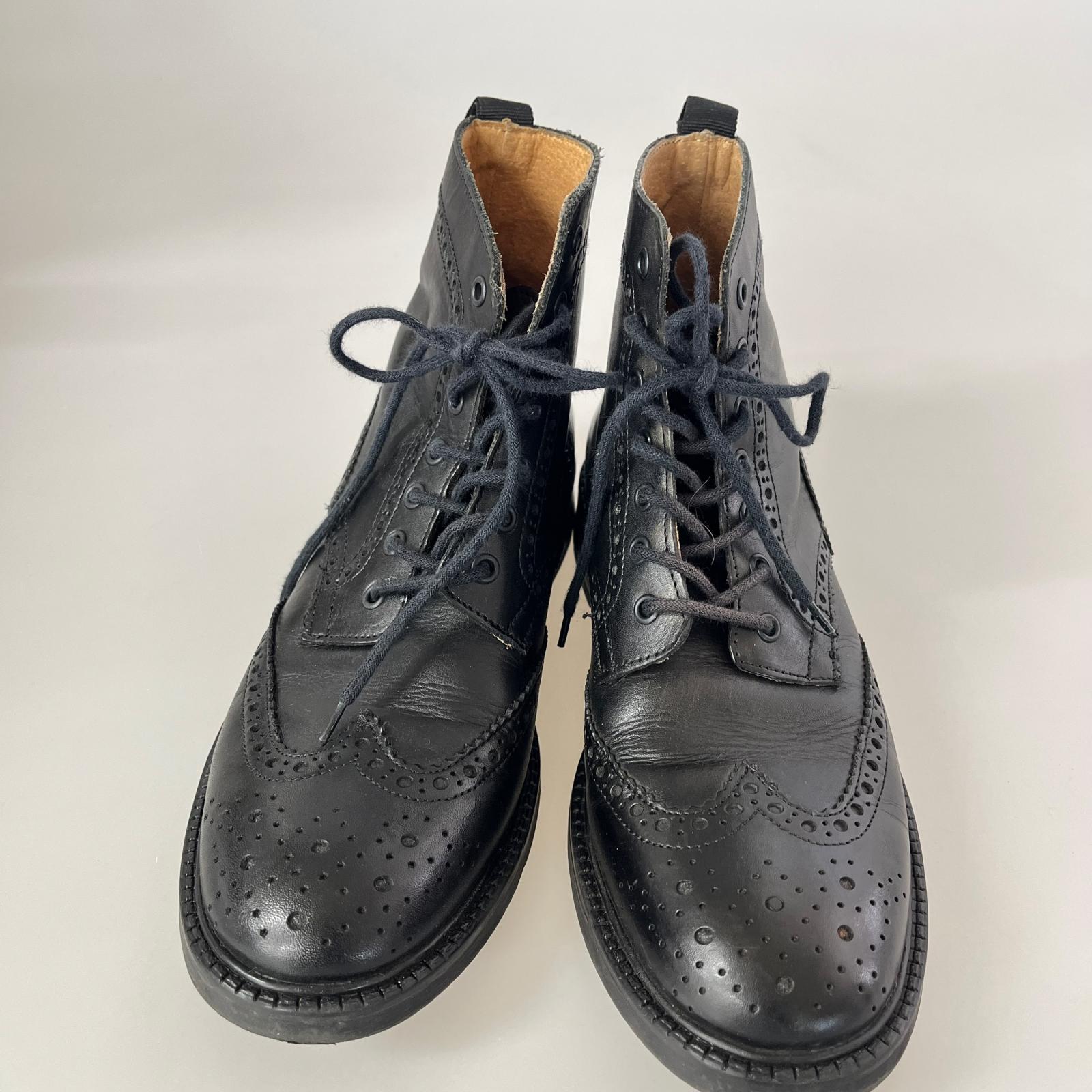 ブーツ stefanorossi ウイングハイブーツ 黒 (26.0cm) 26cm (US8 UK7 1/2 EU42) ブラック