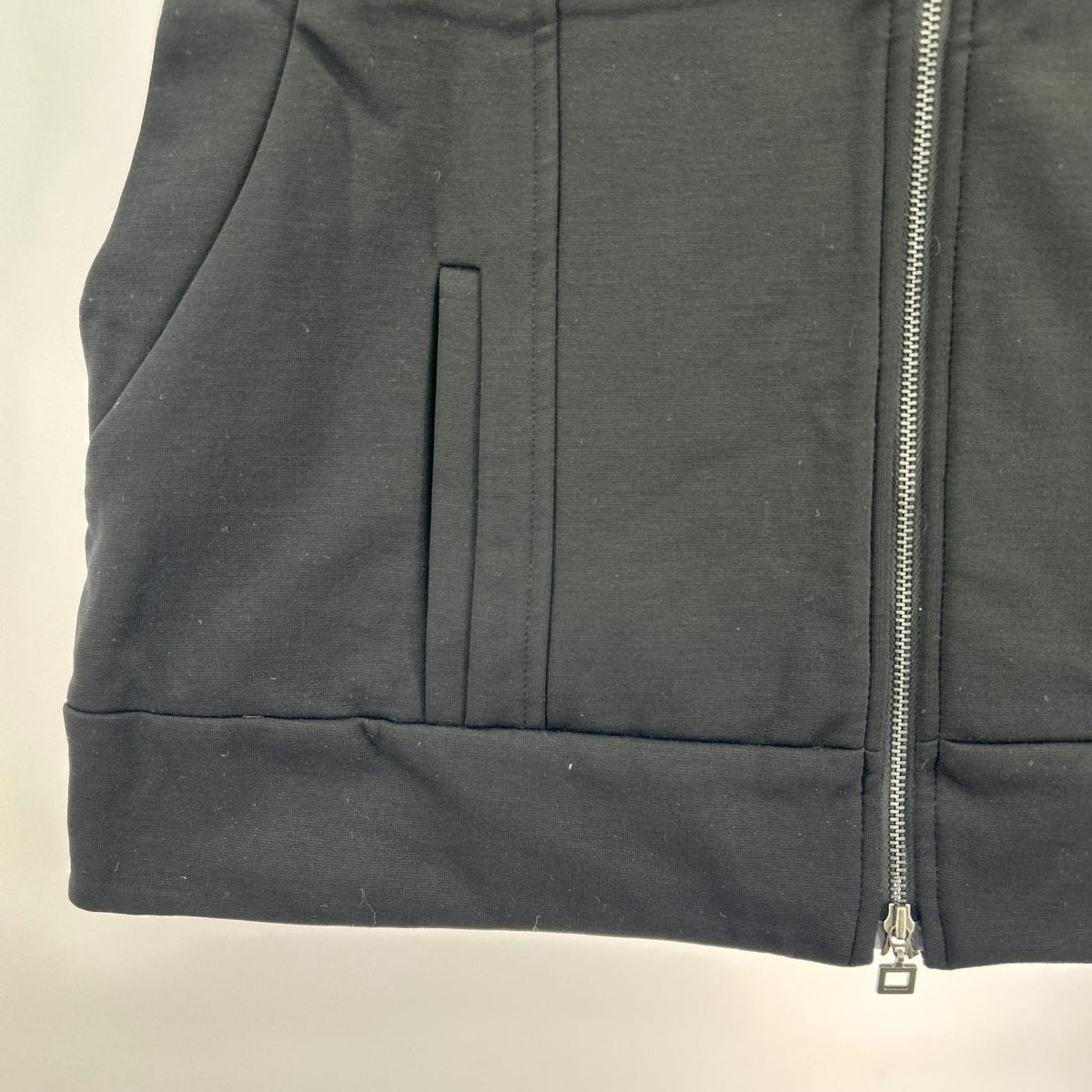 ジャケット sarah pacini ノースリーブ スウェット 黒 1 ブラック