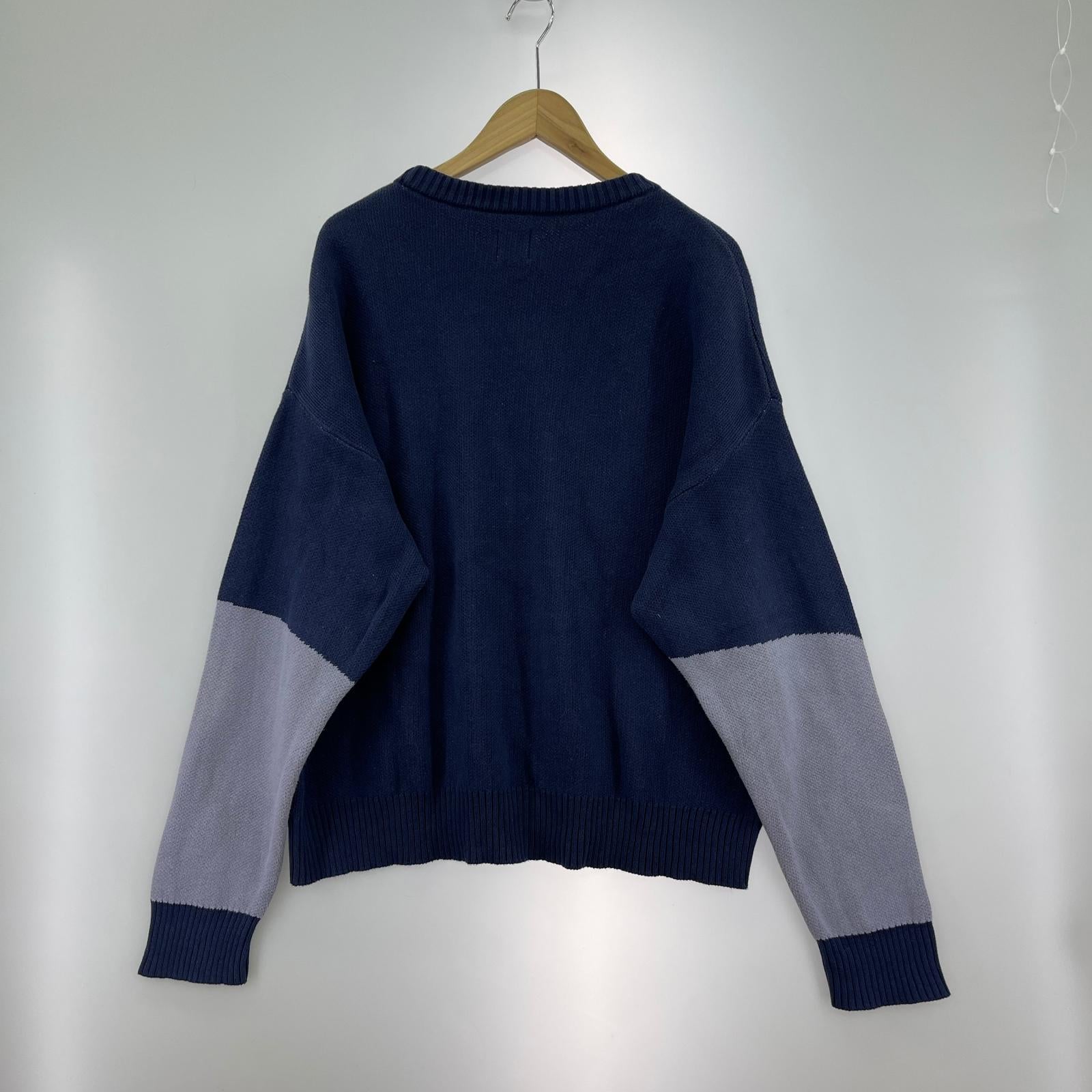 ニット Art Knit Sweater (M) 紺 M ネイビー