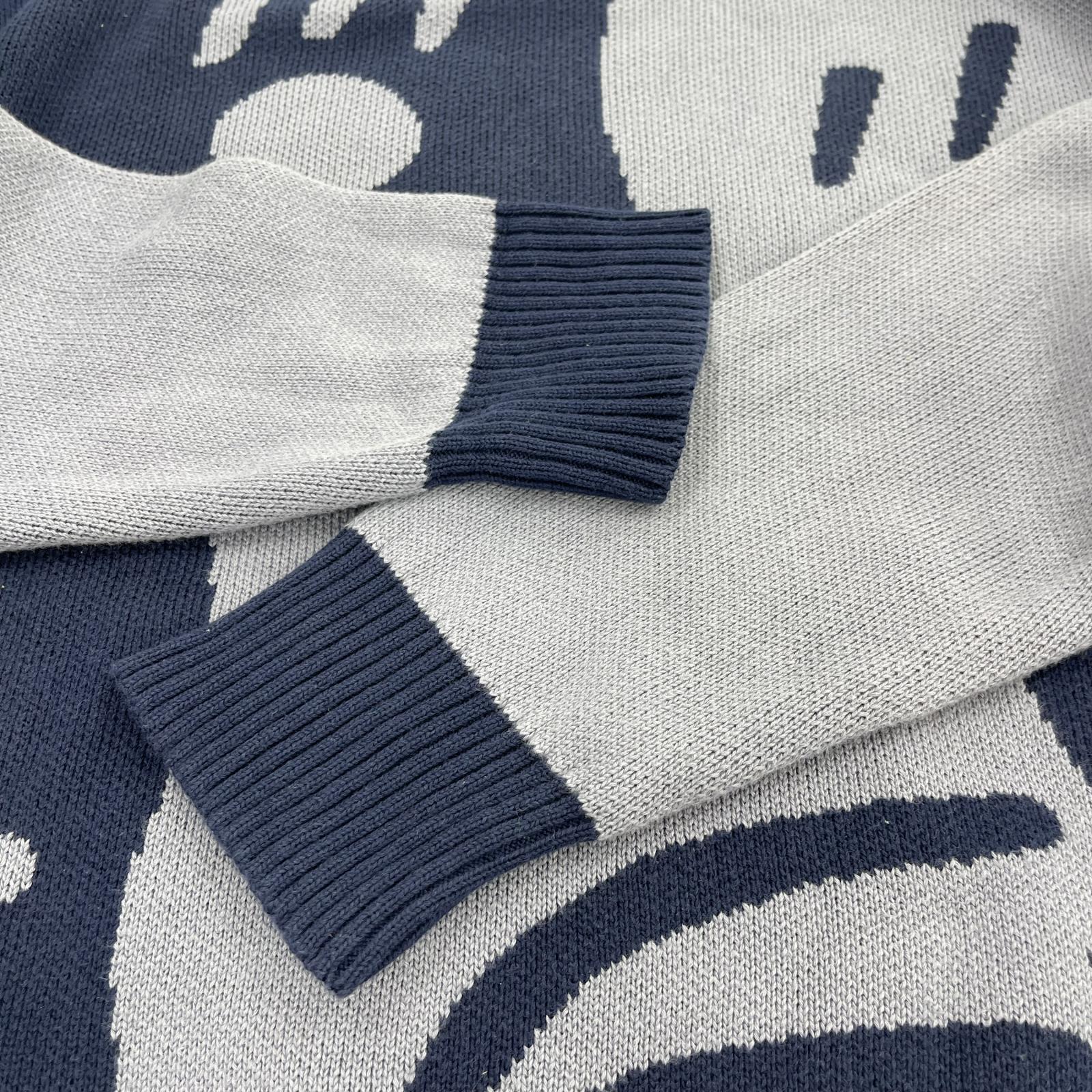 ニット Art Knit Sweater (M) 紺 M ネイビー