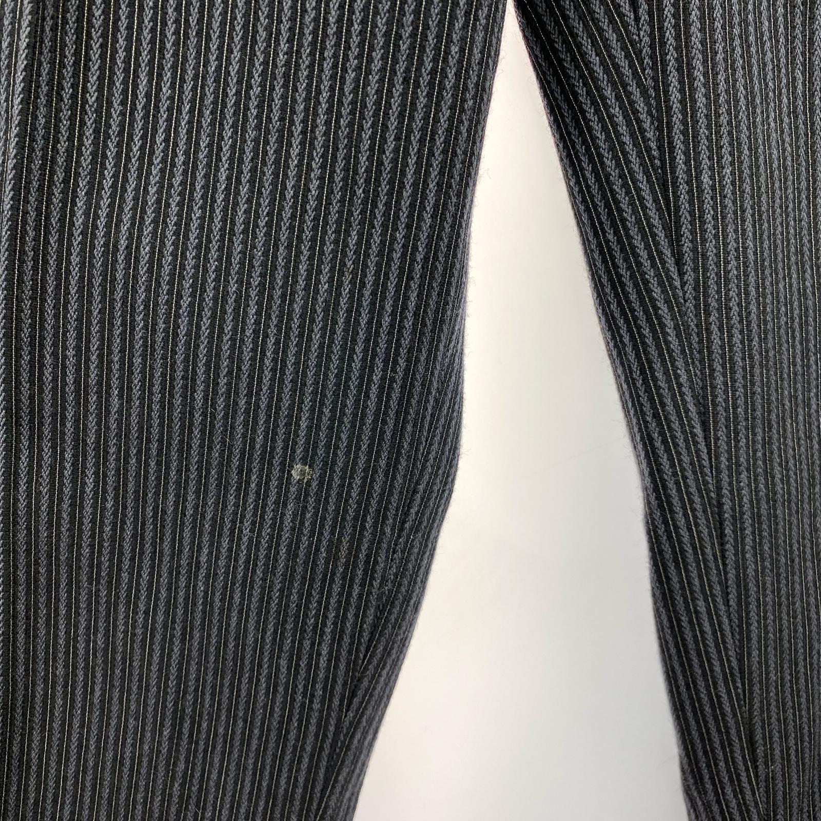 パンツ GENTLEMEN ストライプ　スラックス ブラック