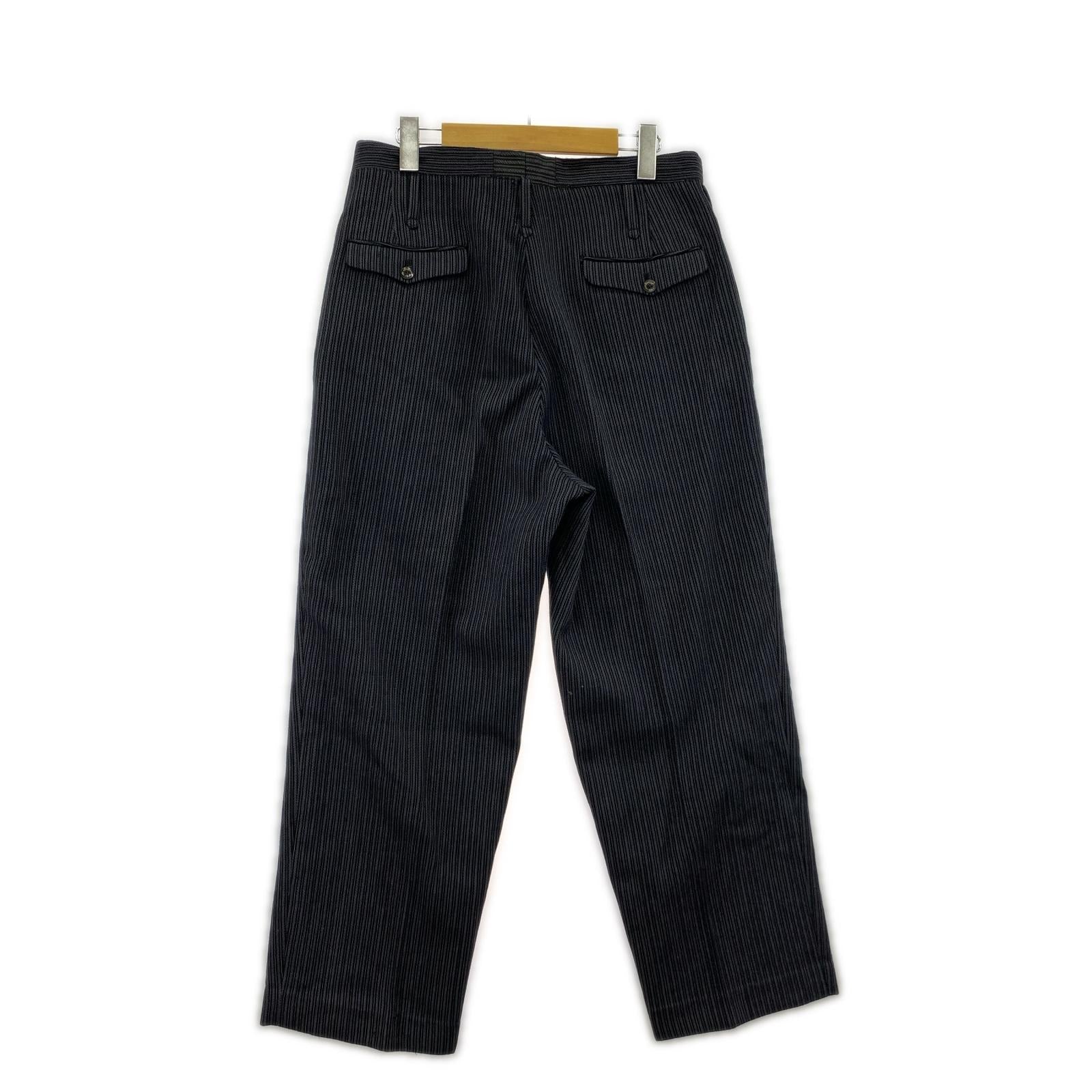 パンツ GENTLEMEN ストライプ　スラックス ブラック