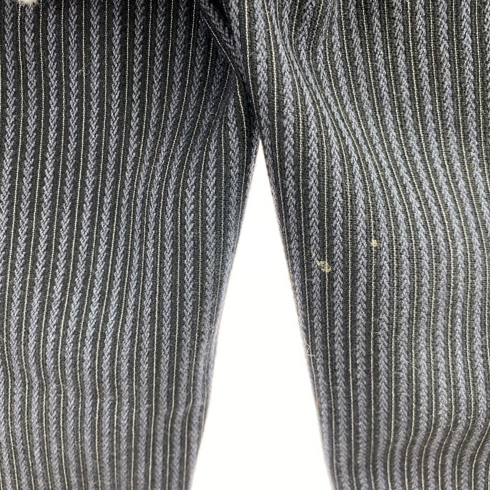 パンツ GENTLEMEN ストライプ　スラックス ブラック