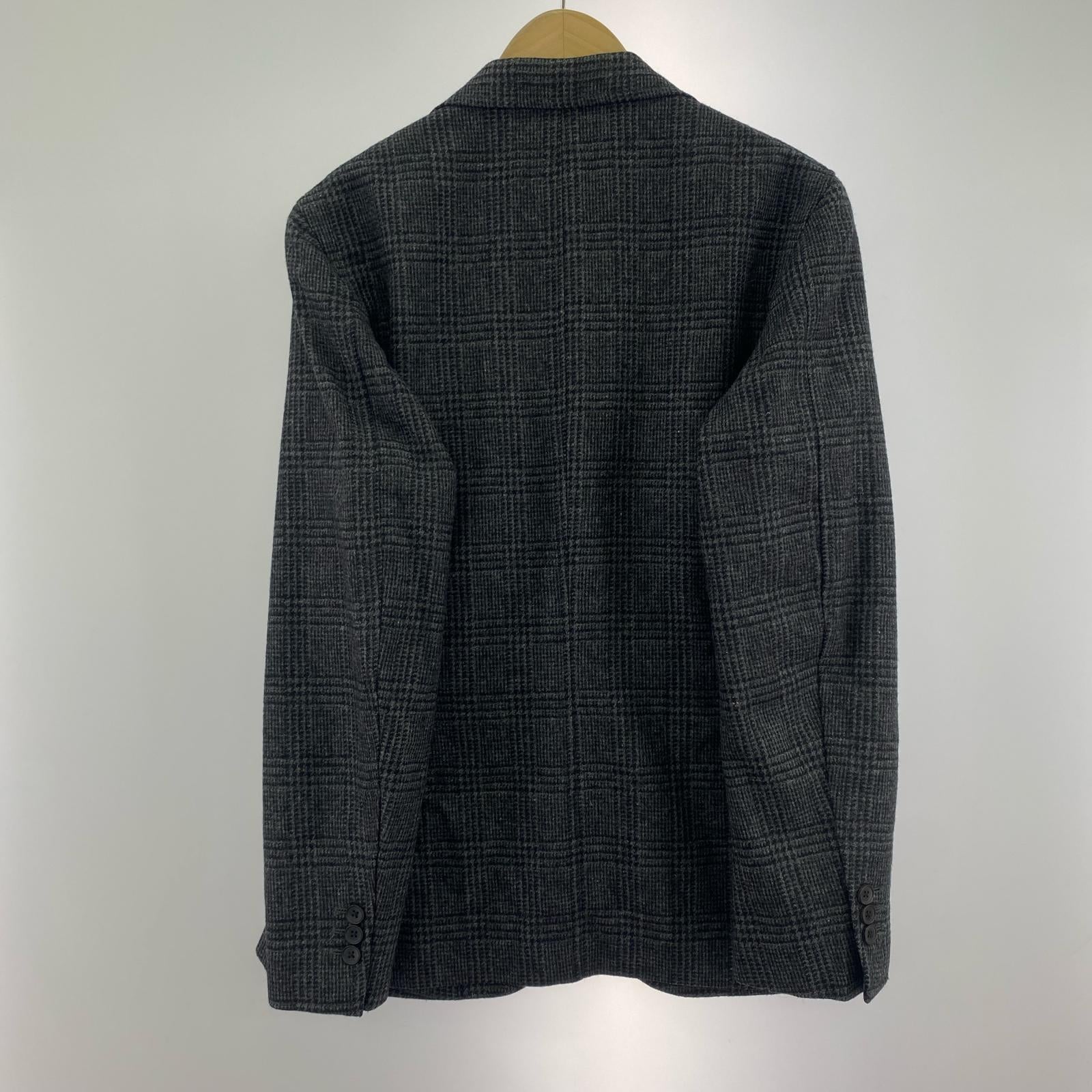 テーラードジャケット FUJITO Single 3B JKT ウール チェック (S) S グレー