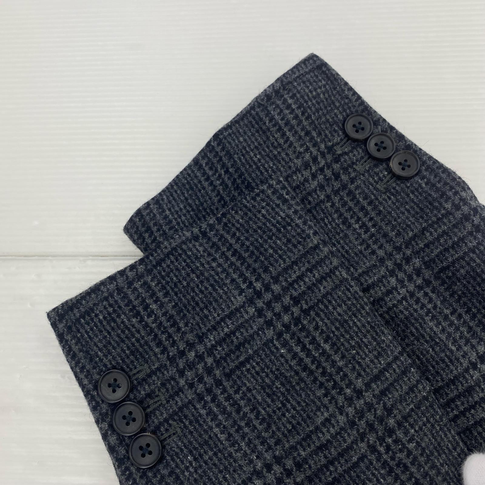 テーラードジャケット FUJITO Single 3B JKT ウール チェック (S) S グレー