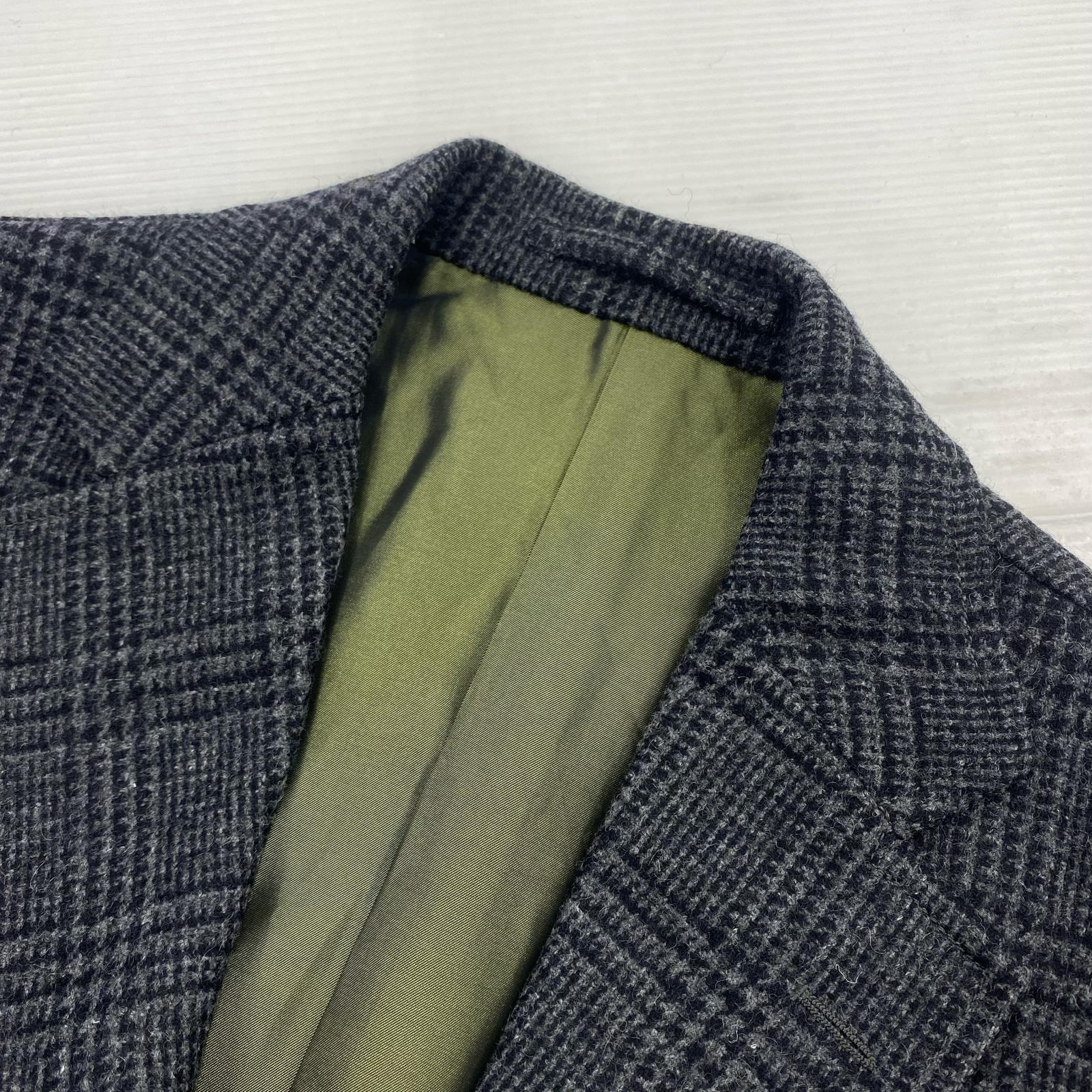 テーラードジャケット FUJITO Single 3B JKT ウール チェック (S) S グレー