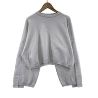 ニット EX SLEEVE KNIT クルーネック グレー (S) S グレー