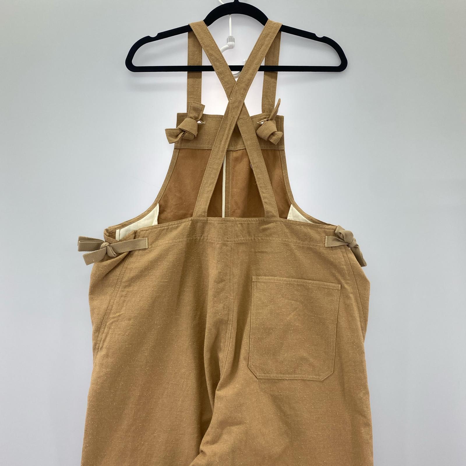 オーバーオール 22SS RAKINES SILK HEMP BACK SATIN BIB(2) 2 ブラウン