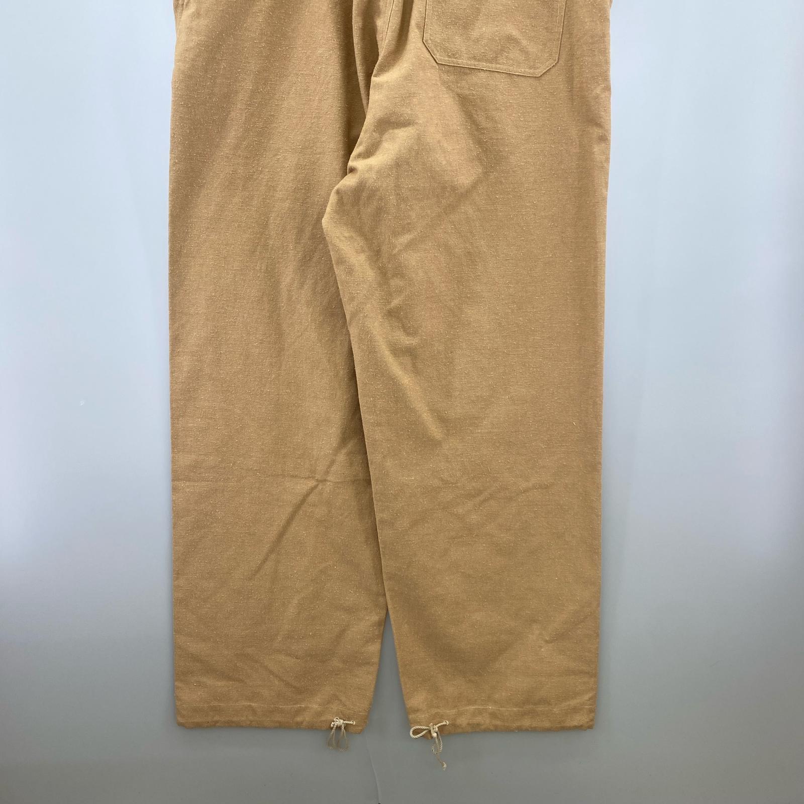オーバーオール 22SS RAKINES SILK HEMP BACK SATIN BIB(2) 2 ブラウン