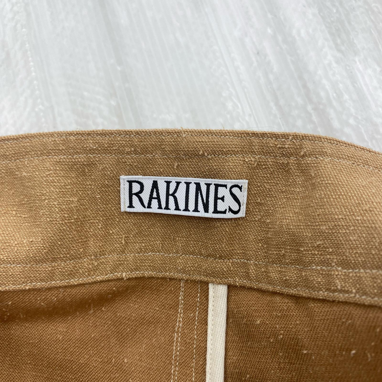 オーバーオール 22SS RAKINES SILK HEMP BACK SATIN BIB(2) 2 ブラウン