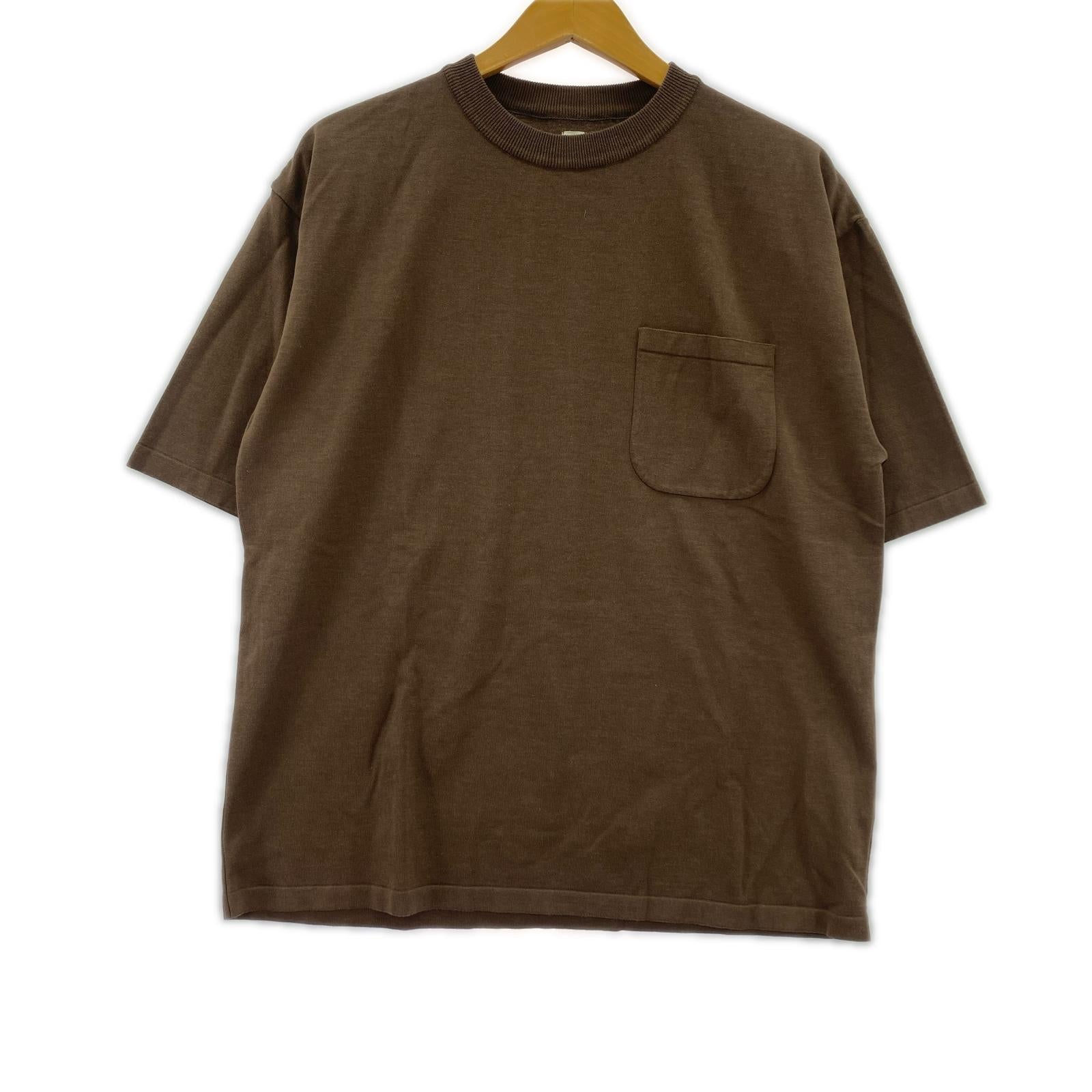半袖Ｔシャツ 22SS Crewneck Knit Pocket Tee 茶 (36) 36 ブラウン