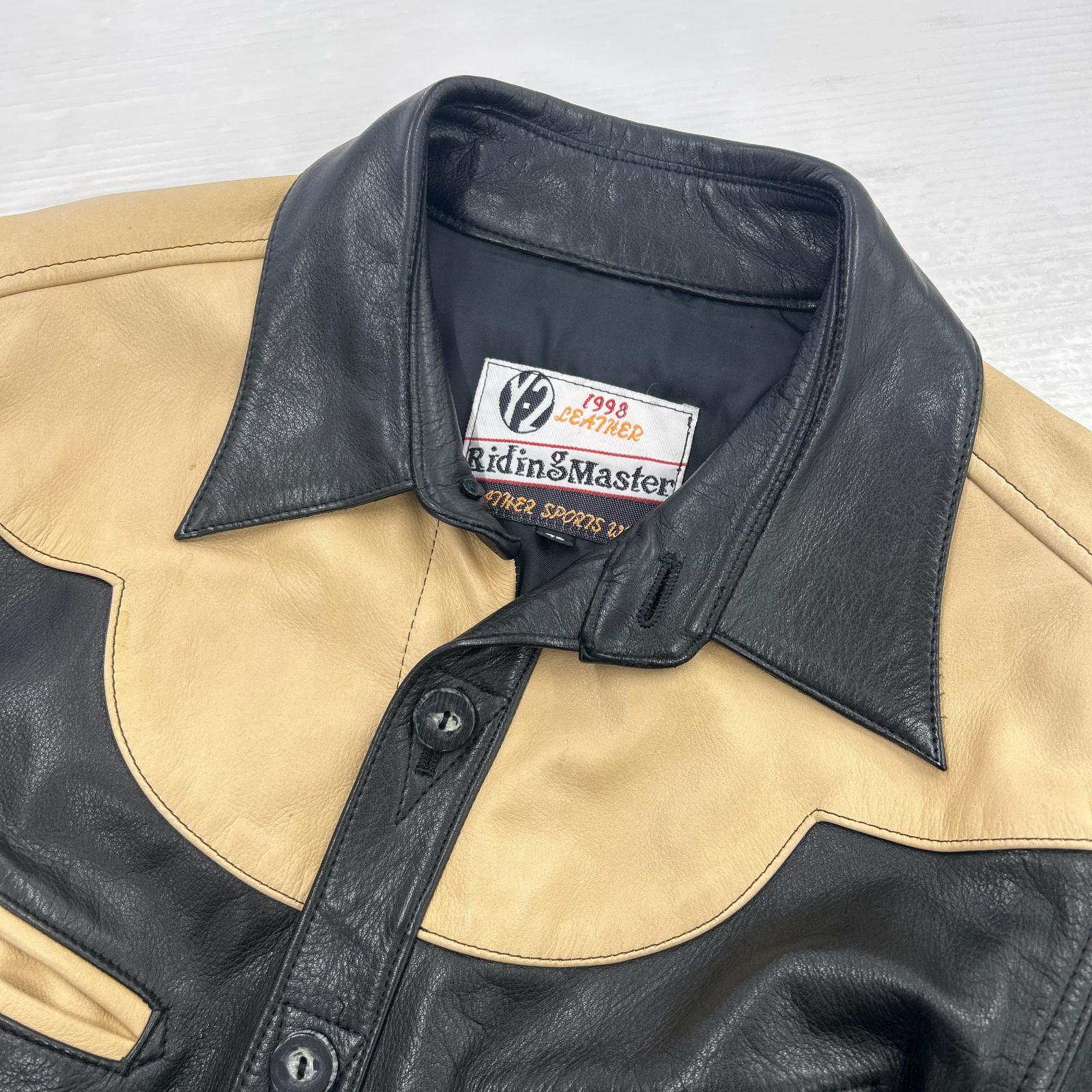 レザージャケット Y-2 RidingMaster ウエスタンレザージャケット 42 ブラック