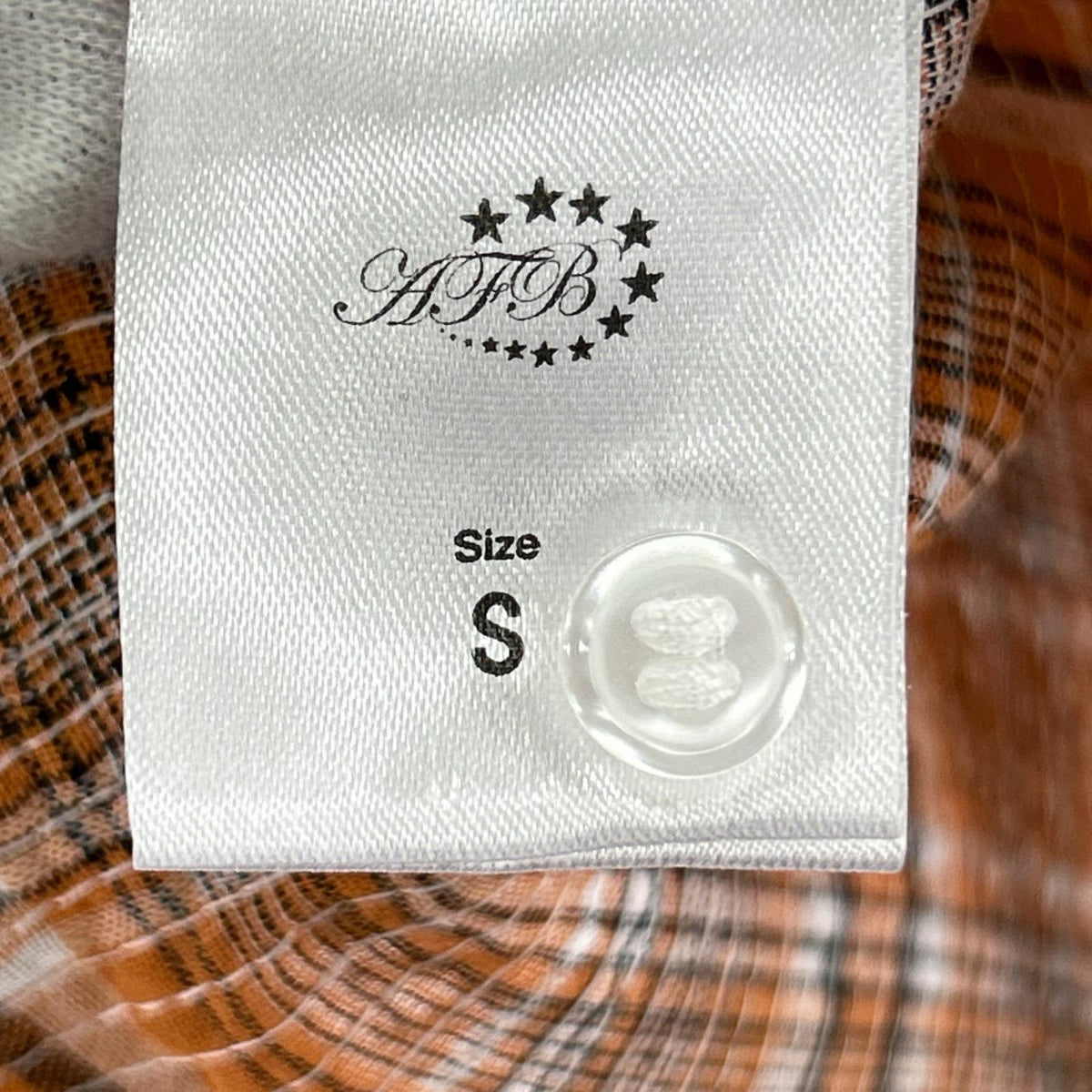 半袖シャツ SPANGLE SHIRT S オレンジ