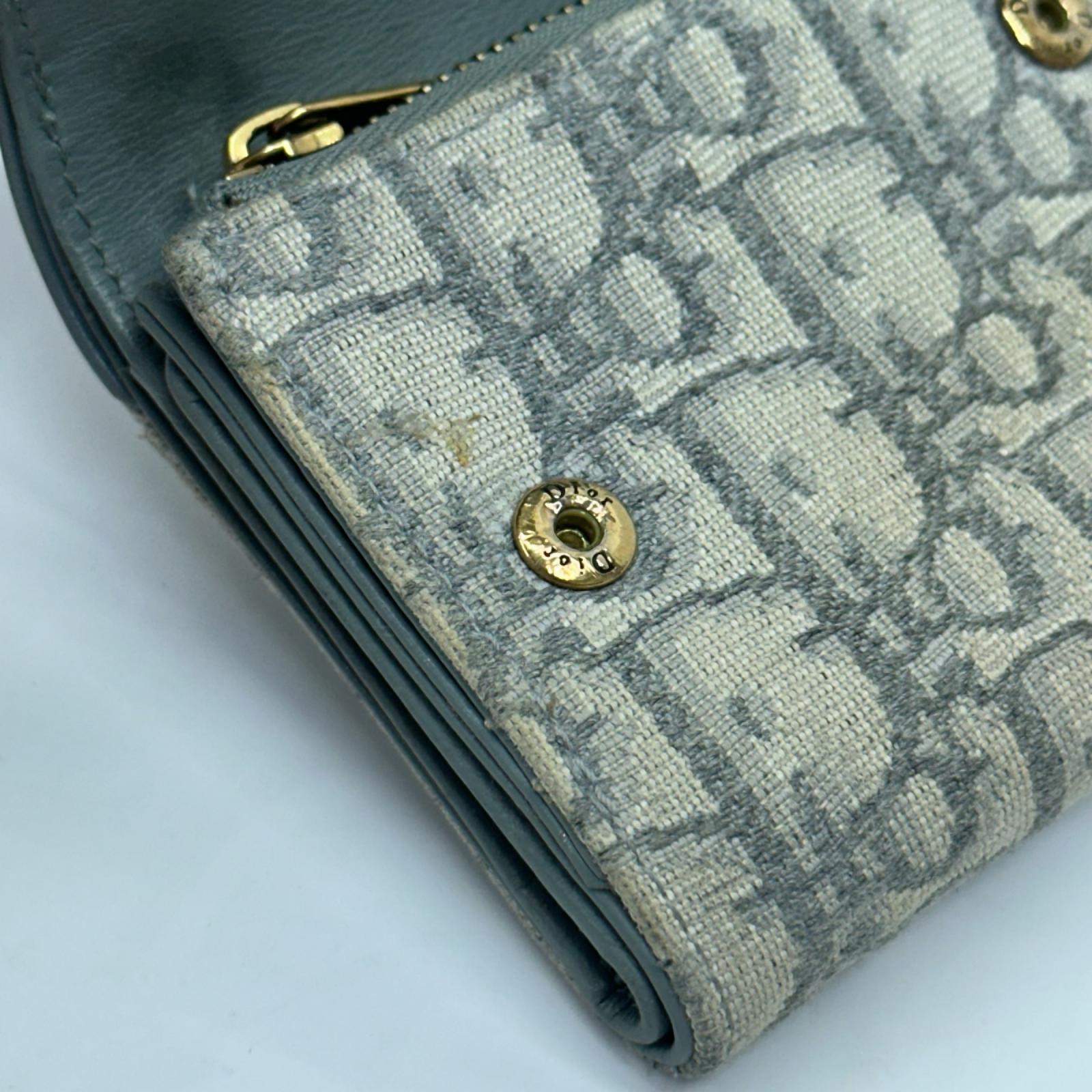 Dior トロッター サドルロータス 三つ折り財布