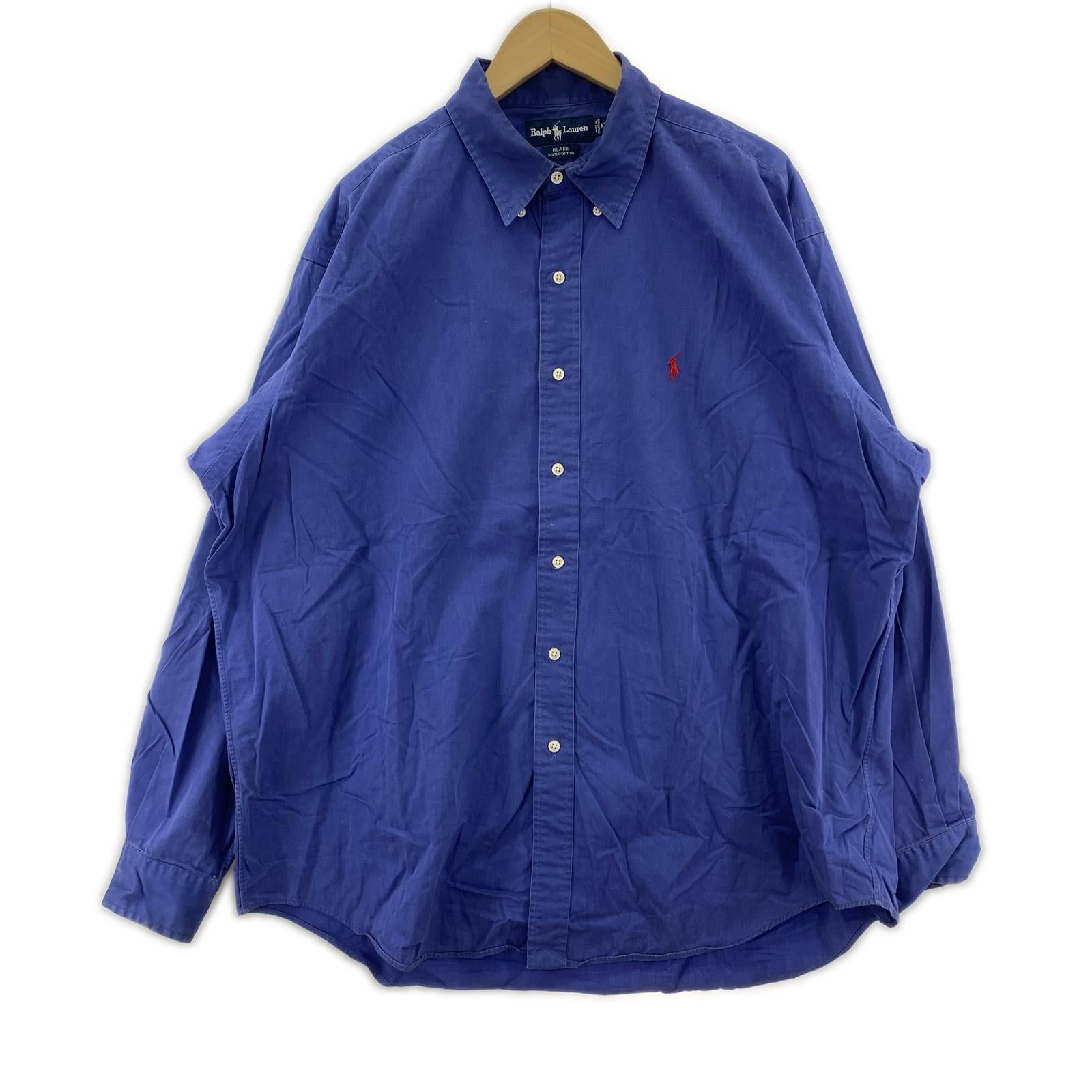 長袖シャツ BLAKE L/Sシャツ ブルー (XL) LL ブルー