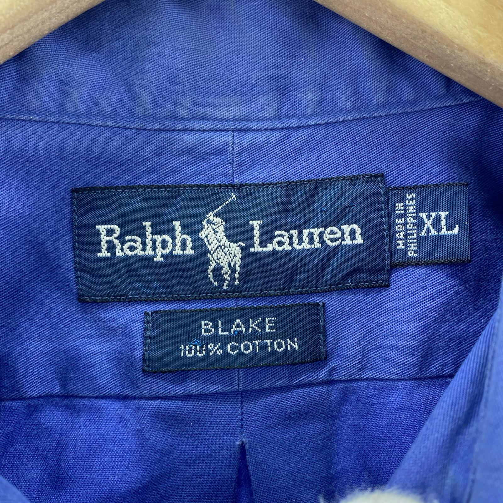 長袖シャツ BLAKE L/Sシャツ ブルー (XL) LL ブルー