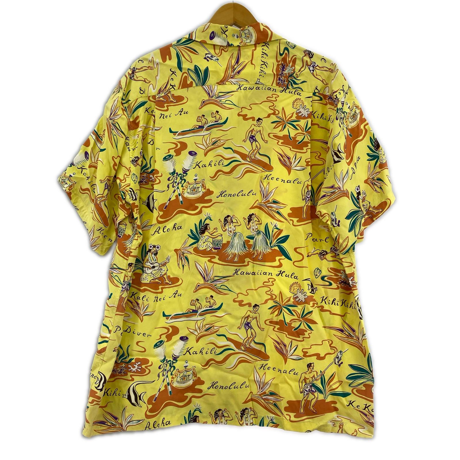 半袖シャツ アロハシャツ SS33311 L イエロー