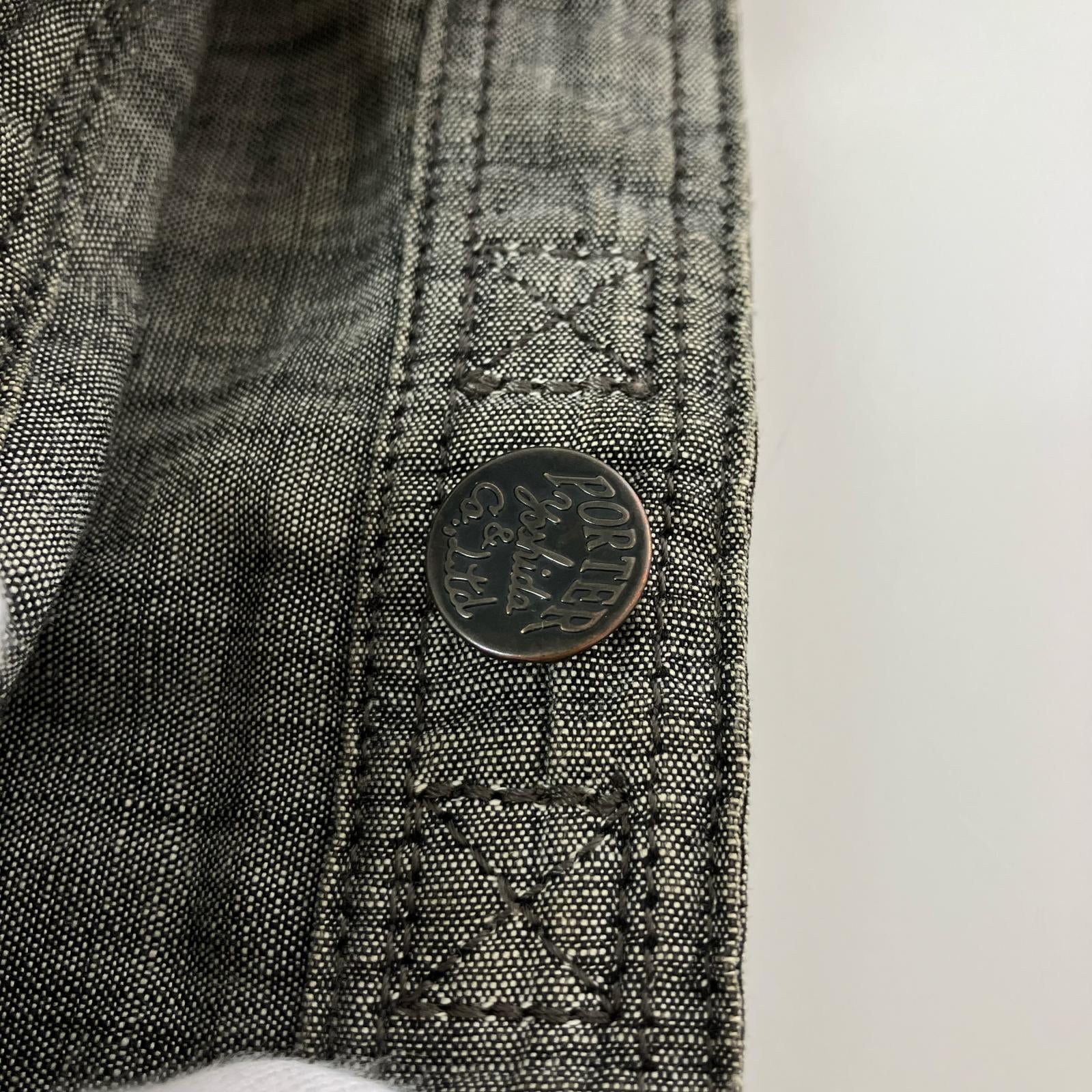 ショルダーバッグ PORTER デニムショルダーバッグ グレー