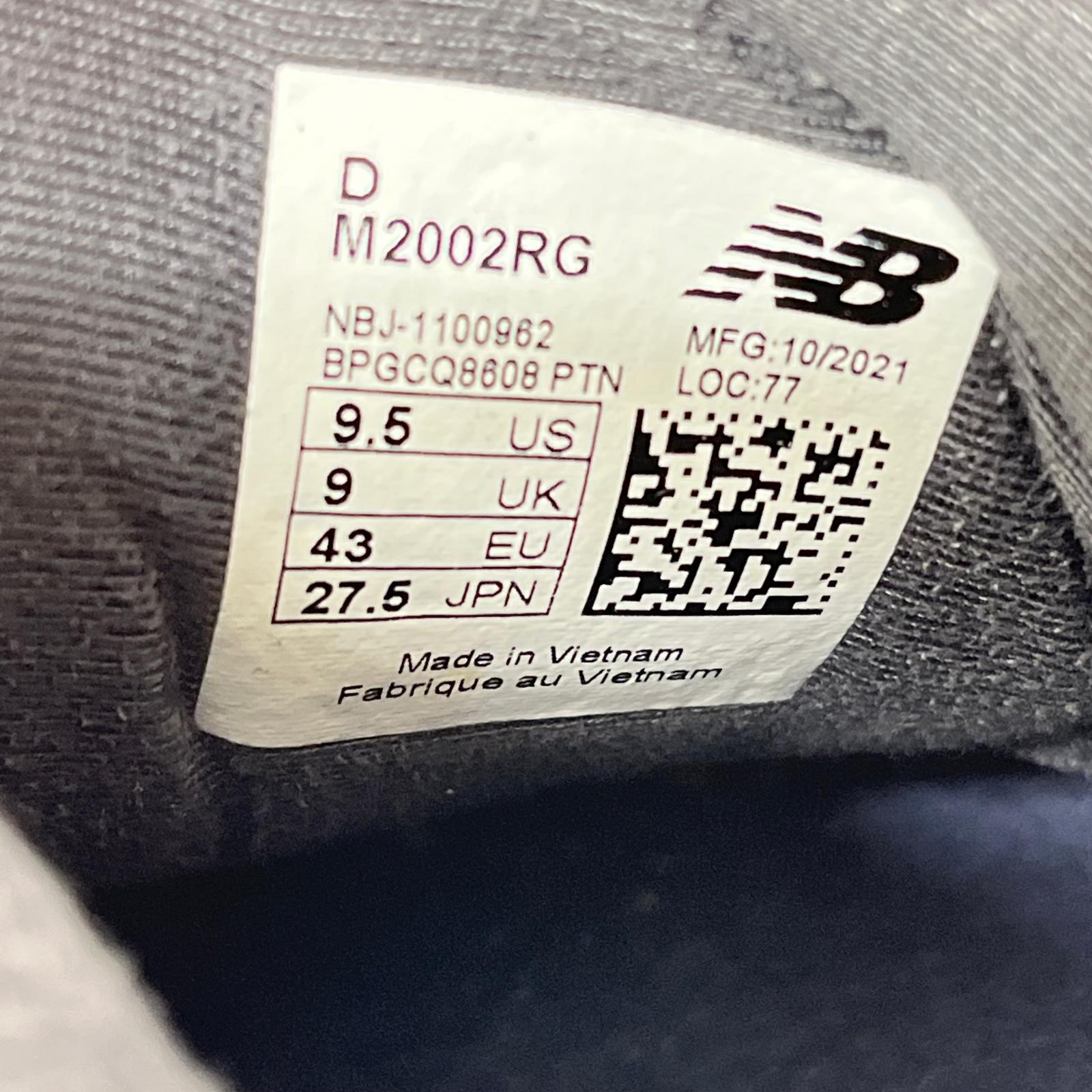 スニーカー M2002RG 2002R Navy 27.5cm 27.5cm (US9 1/2 UK9 EU45) パープル