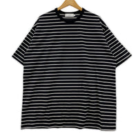 半袖Ｔシャツ Graphpaper 26SS Tri Spun Border S/S Tee 2 ブラック×ホワイト 2